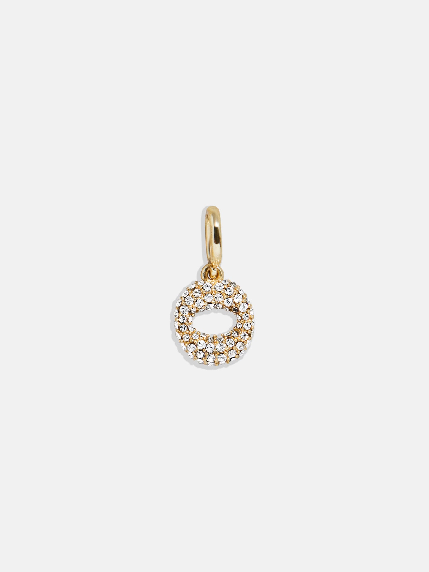 Pavé Bubble Initial Cluster Charm - O