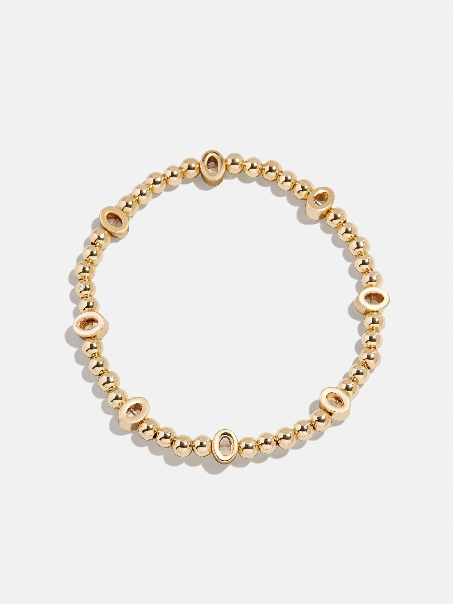 Gold Repeating Initial Pisa Bracelet - O