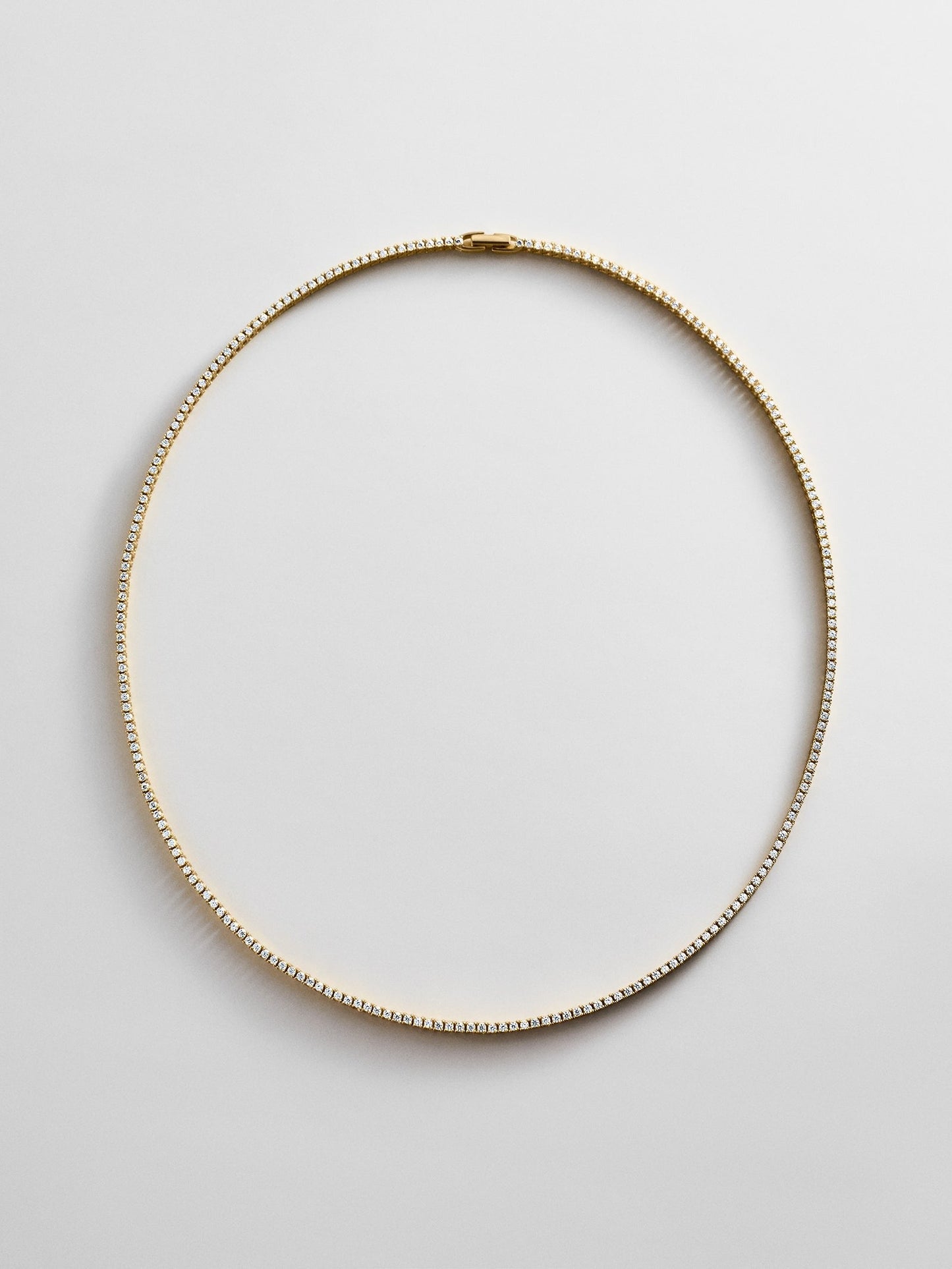 Billie Gold Tennis Necklace - Gold Plated Brass
