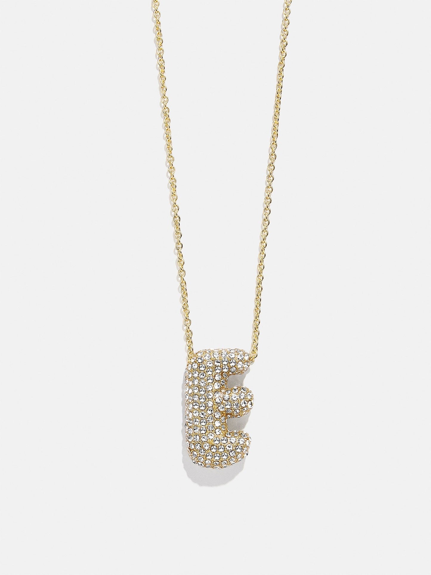 Kids’ Bubble Initial Necklace - Gold/Pavé