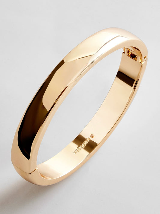 Nadia Classic Hinge Bangle - Classic Thick Gold