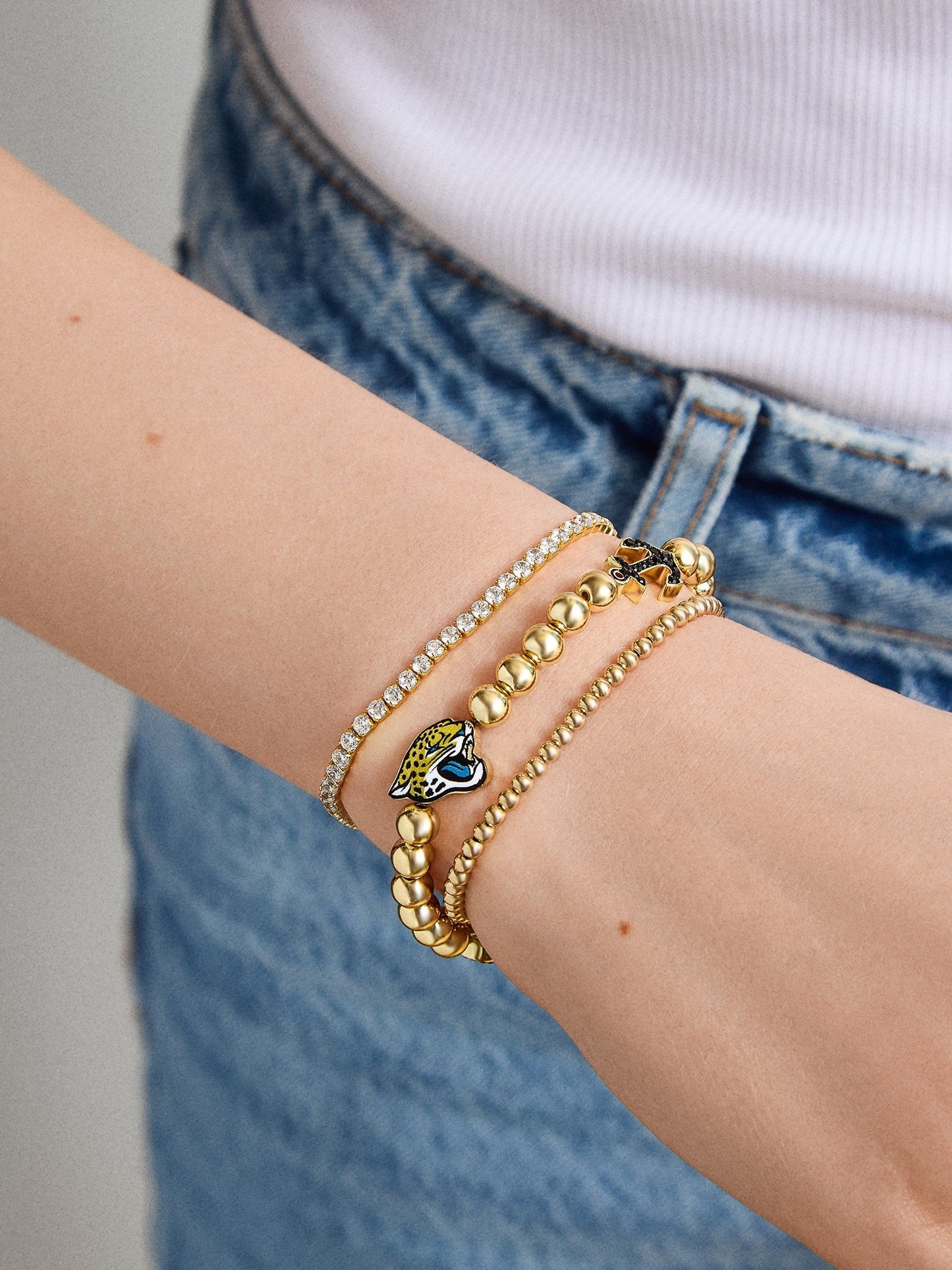 NFL Pisa Charm Bracelet - Jacksonville Jaguars