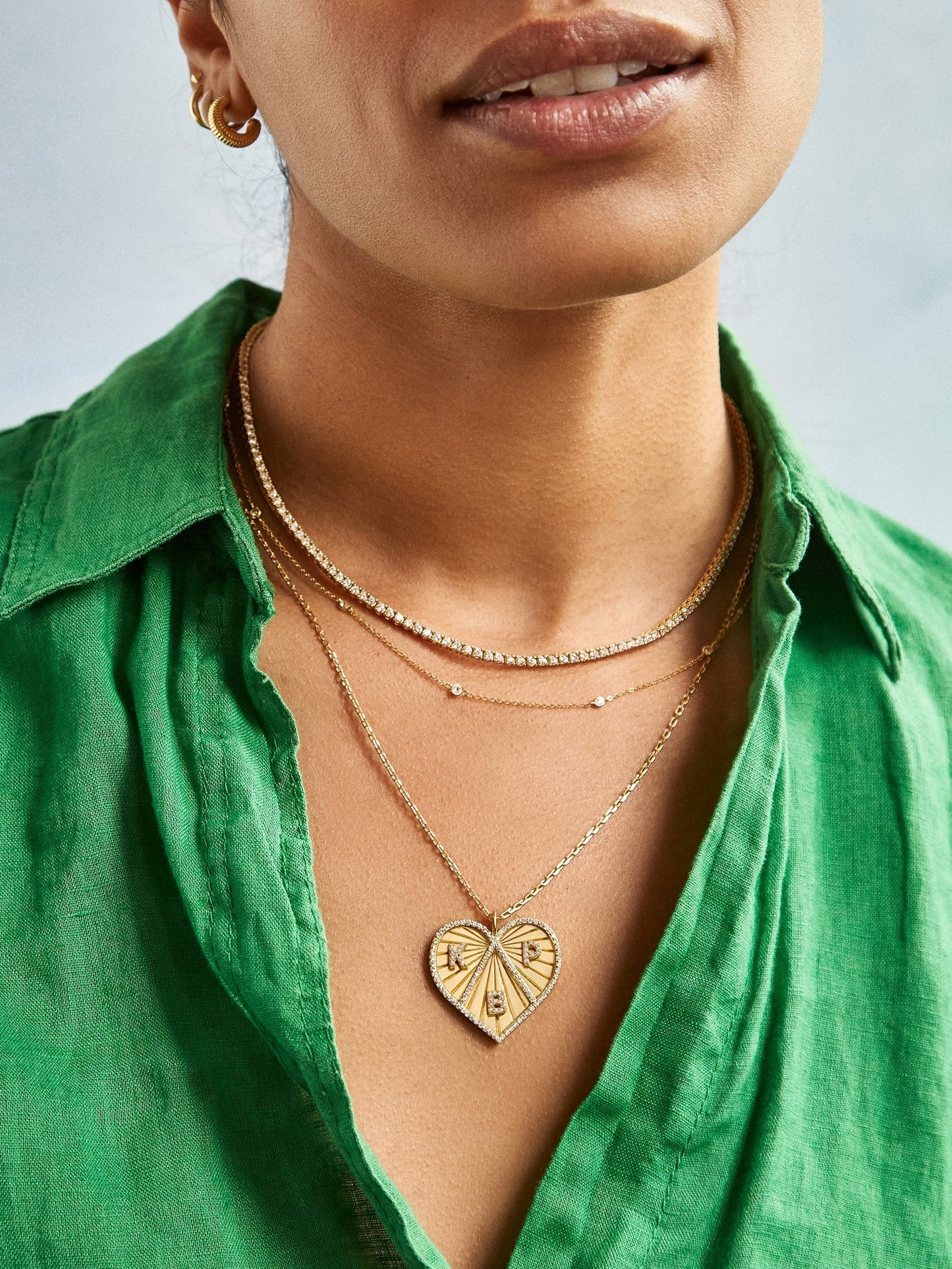 14K Gold Custom Heart Necklace