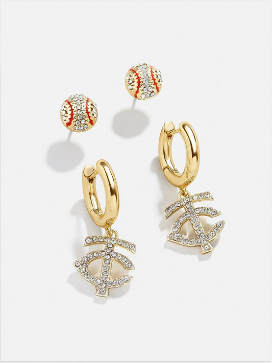 MLB Earring Set - Minnesota Twins