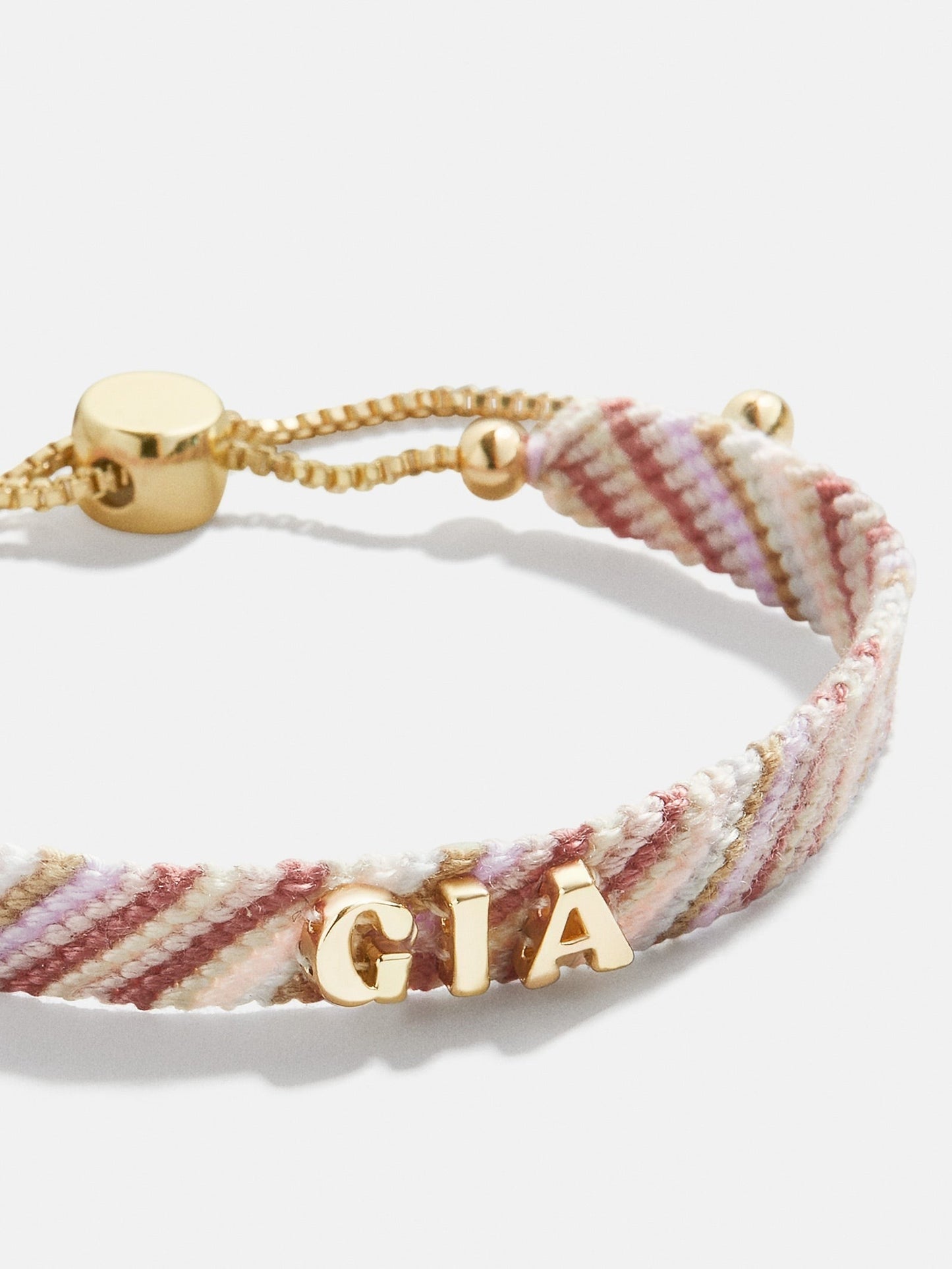 Woven Kids' Custom Friendship Bracelet - Pink Ombre Stripe