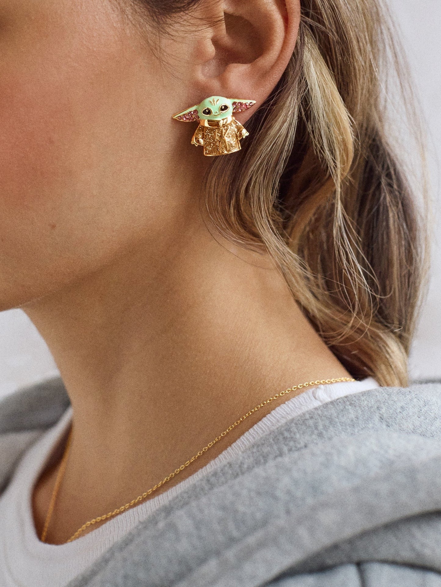 STAR WARSTM GROGUTM Earrings - Gold/Green