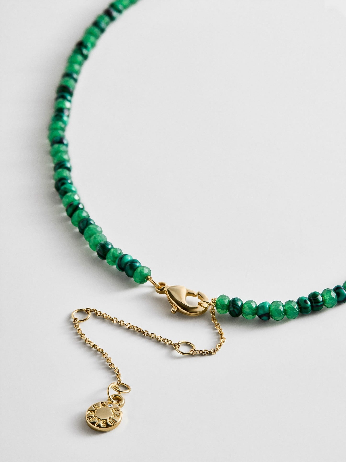 Mini Semi-Precious Custom Necklace - Malachite
