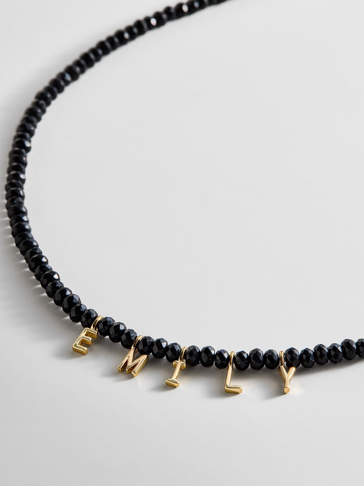 Mini Semi-Precious Custom Necklace - Onyx