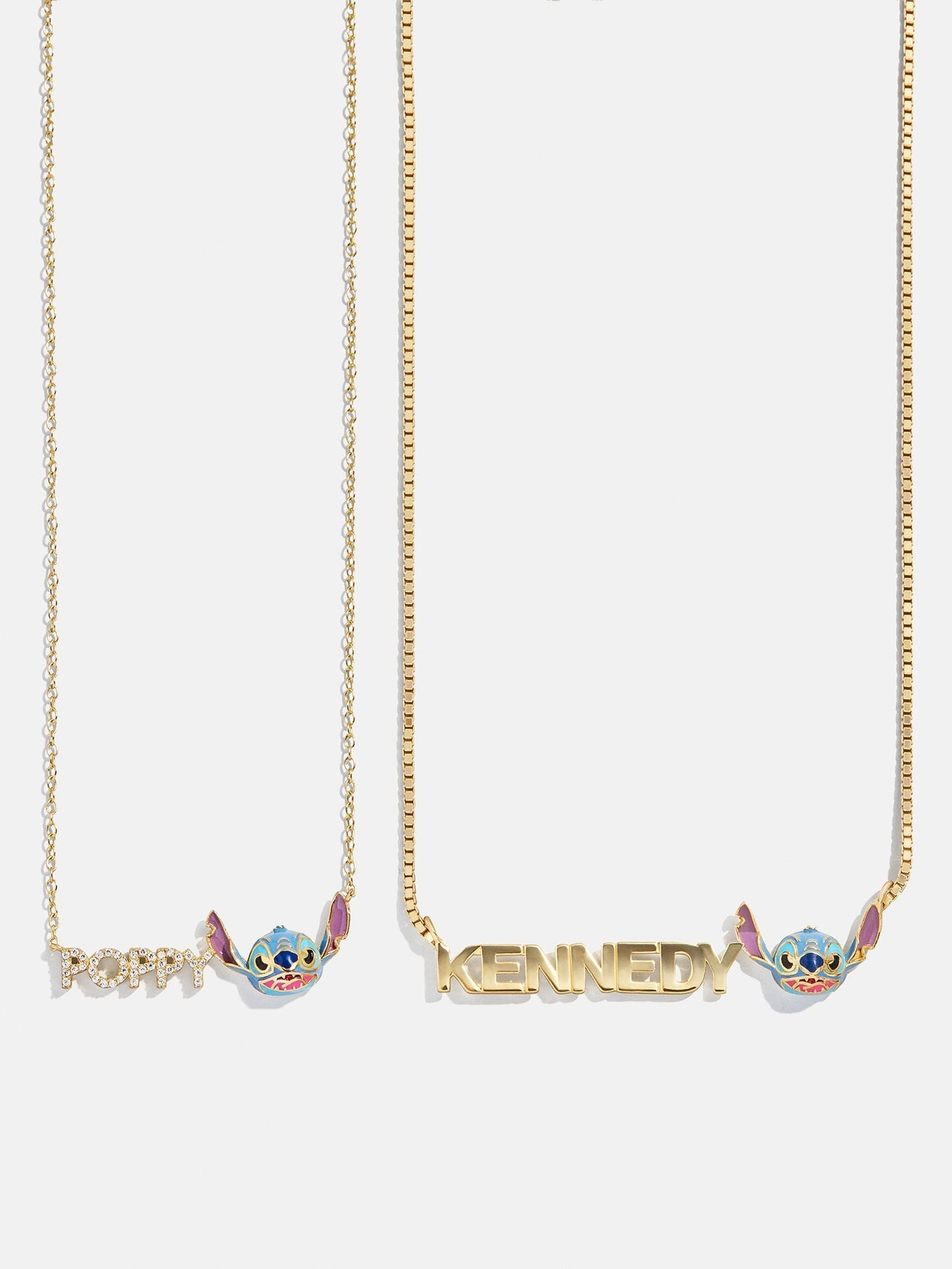 Disney Stitch Custom Nameplate Necklace - Block
