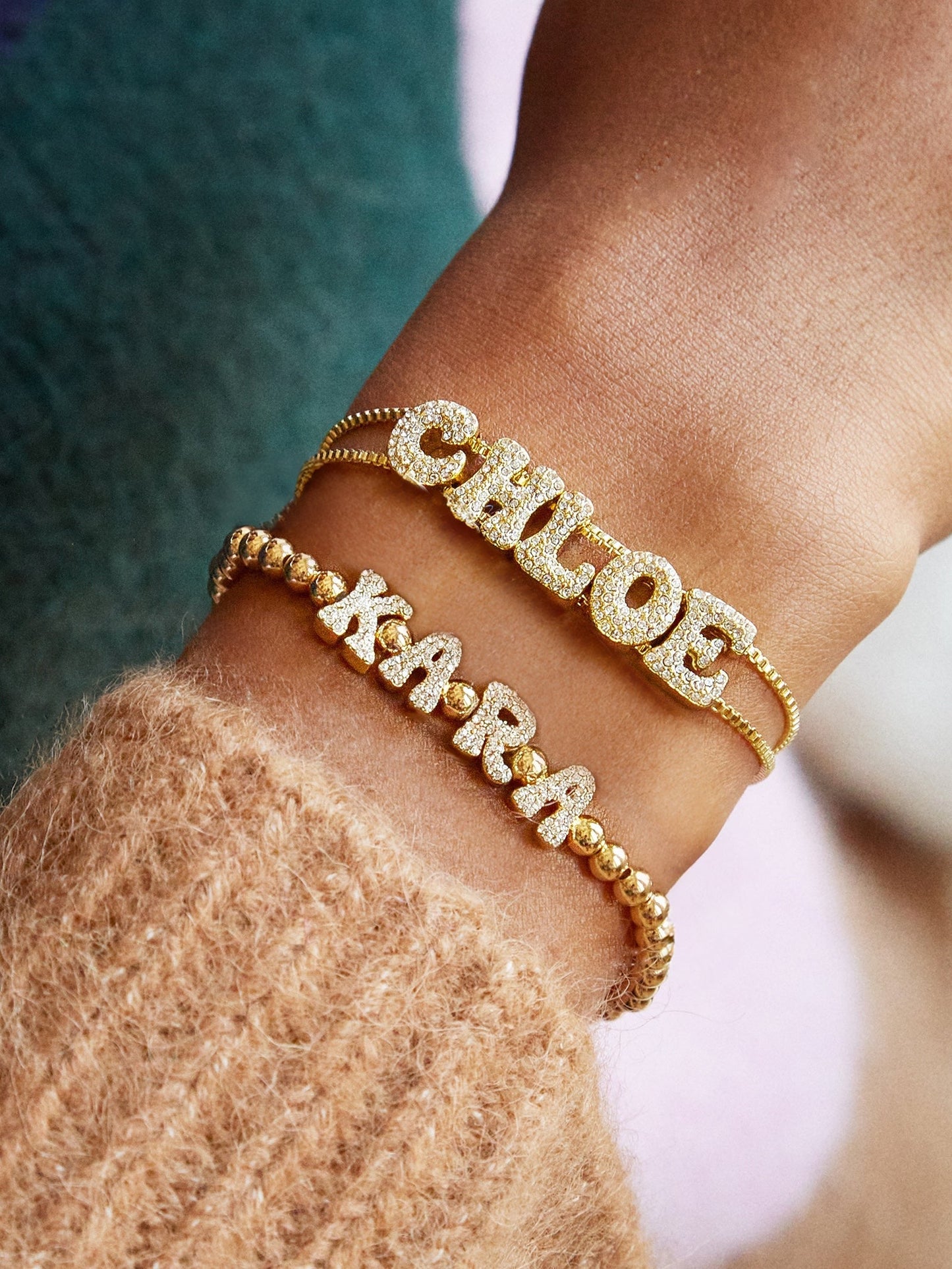 Pisa Custom Bracelet - Gold/Pavé