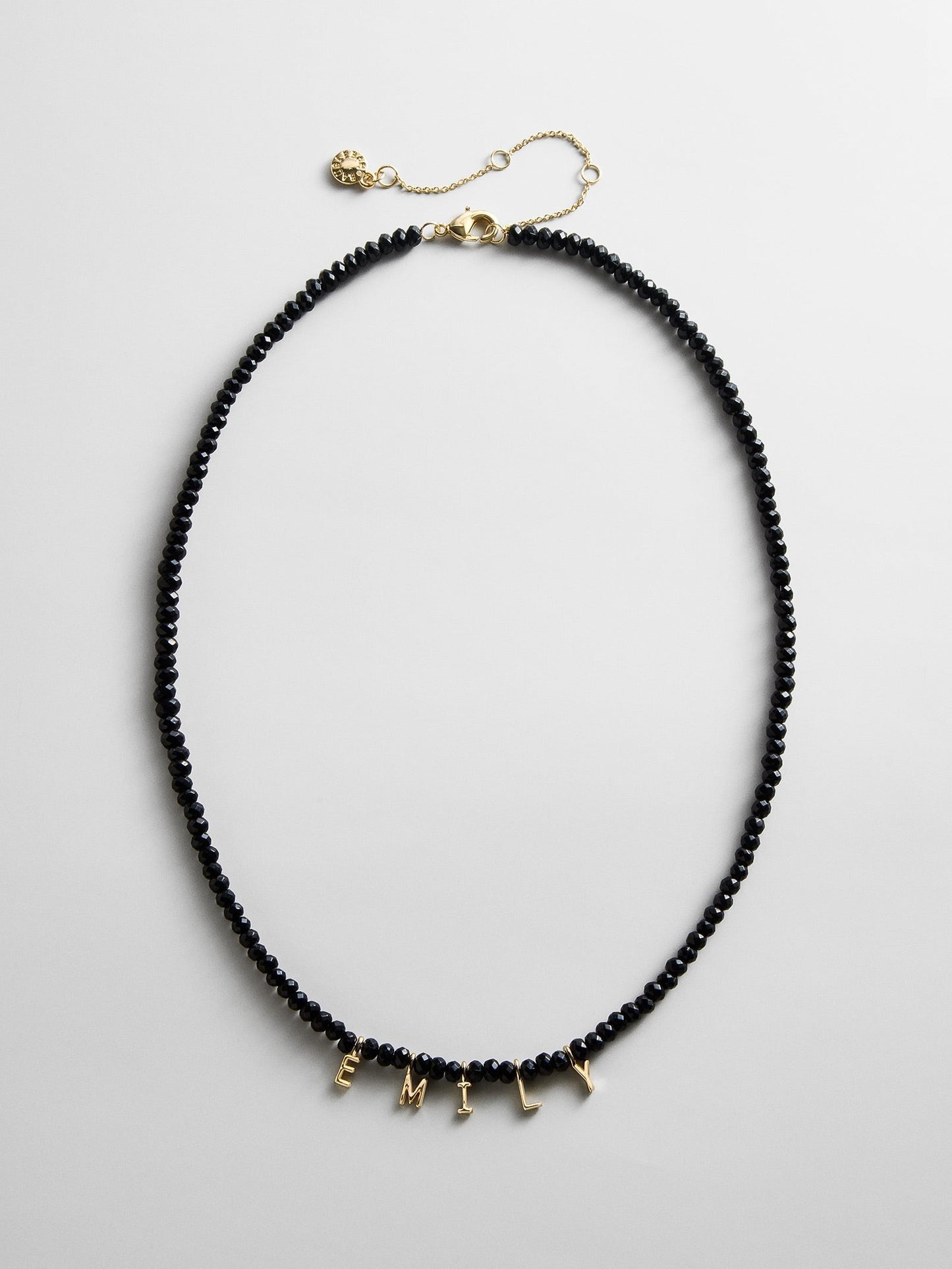 Mini Semi-Precious Custom Necklace - Onyx