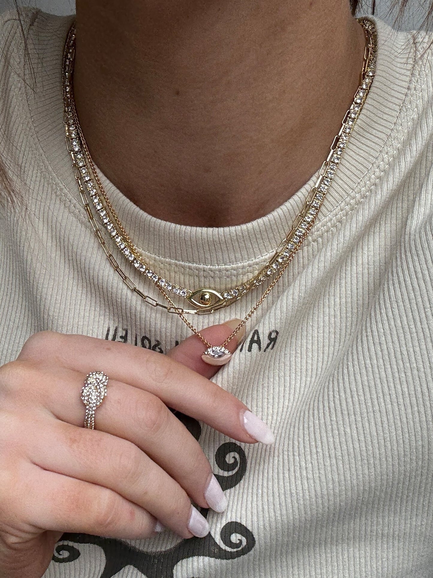 Clove Semi-Precious Birthstone Necklace - Topaz