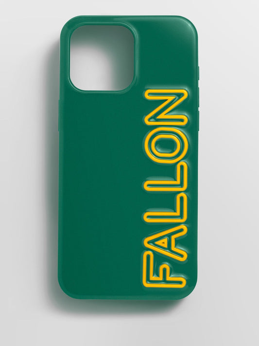 Fine Line Custom iPhone Case - Green/Yellow