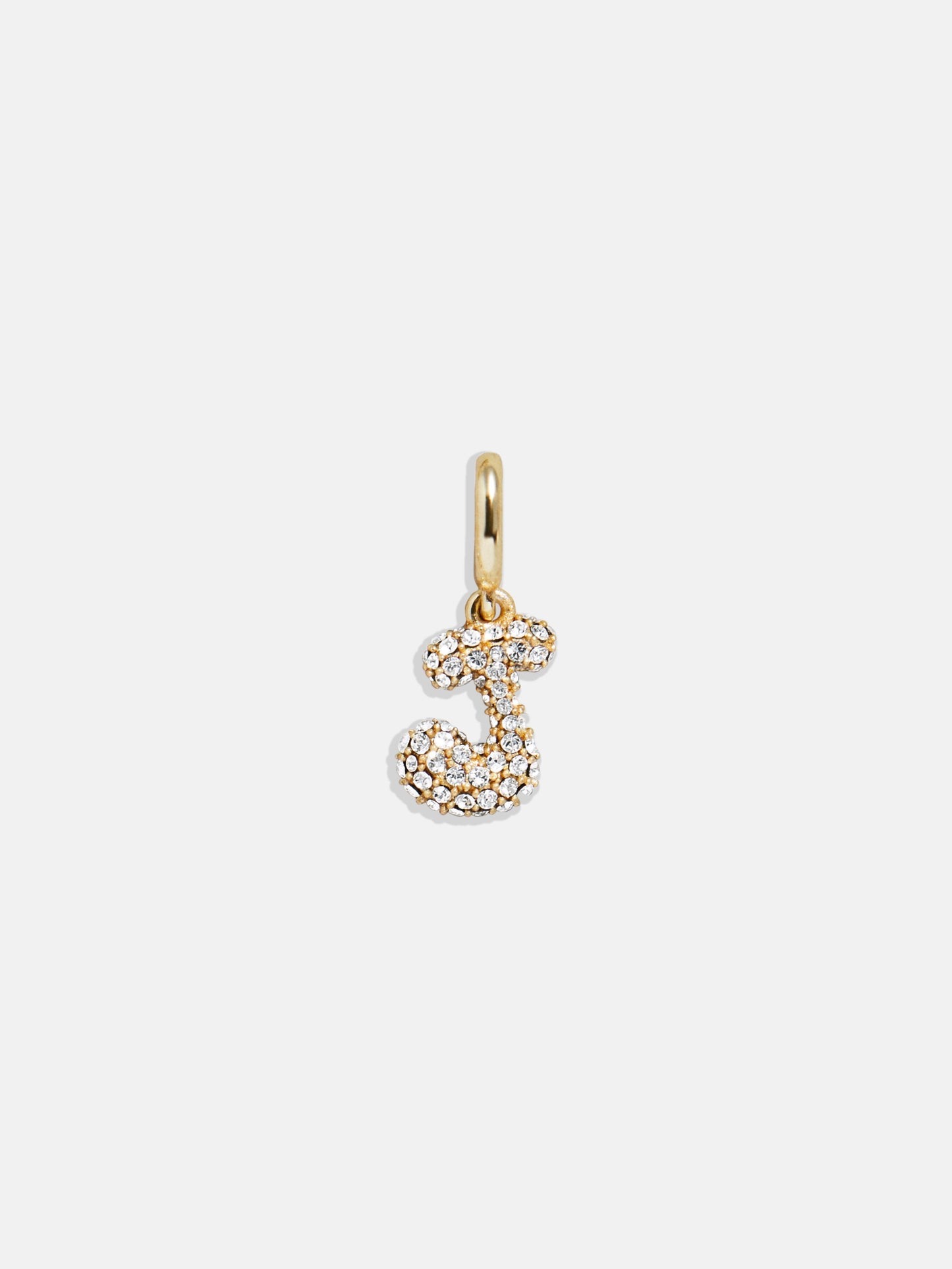 Pavé Bubble Initial Cluster Charm - J