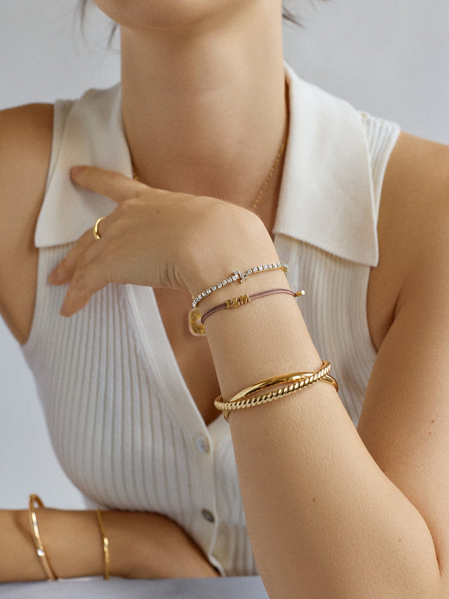 Zodiac Tennis Bracelet - Aquarius