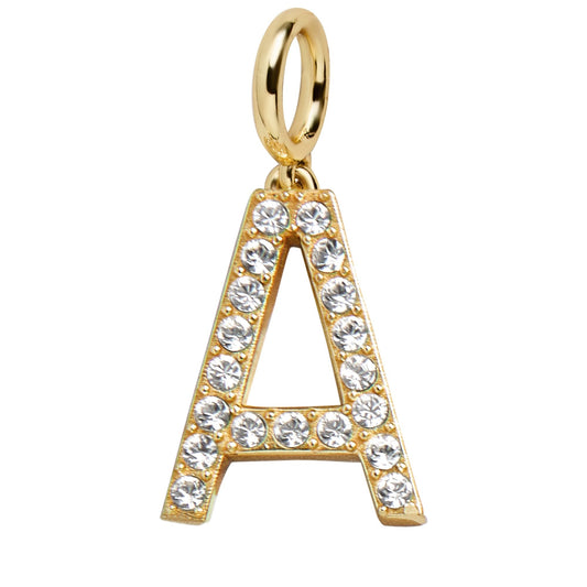 Pavé Initial Cluster Charm - A