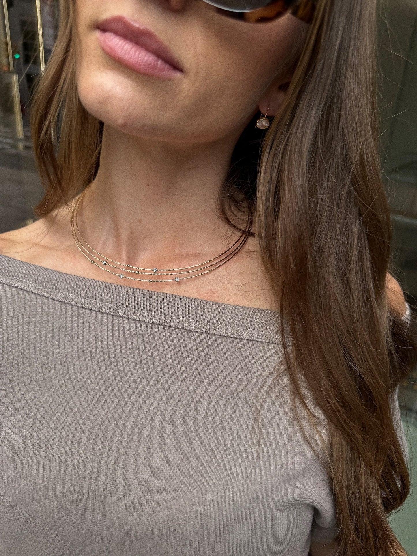 Jordyn Collar Necklace - Layered Collar Necklace