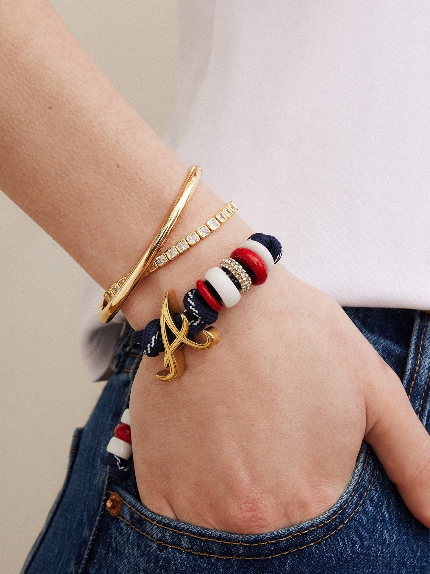 MLB Knotty Bracelet - Atlanta Braves