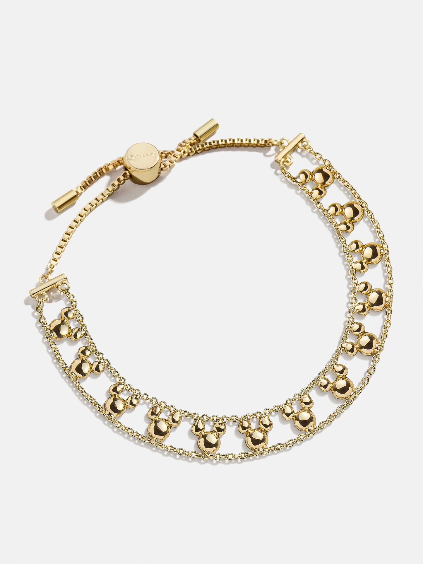 Disney Mickey Mouse Repeating Slider Bracelet - Gold