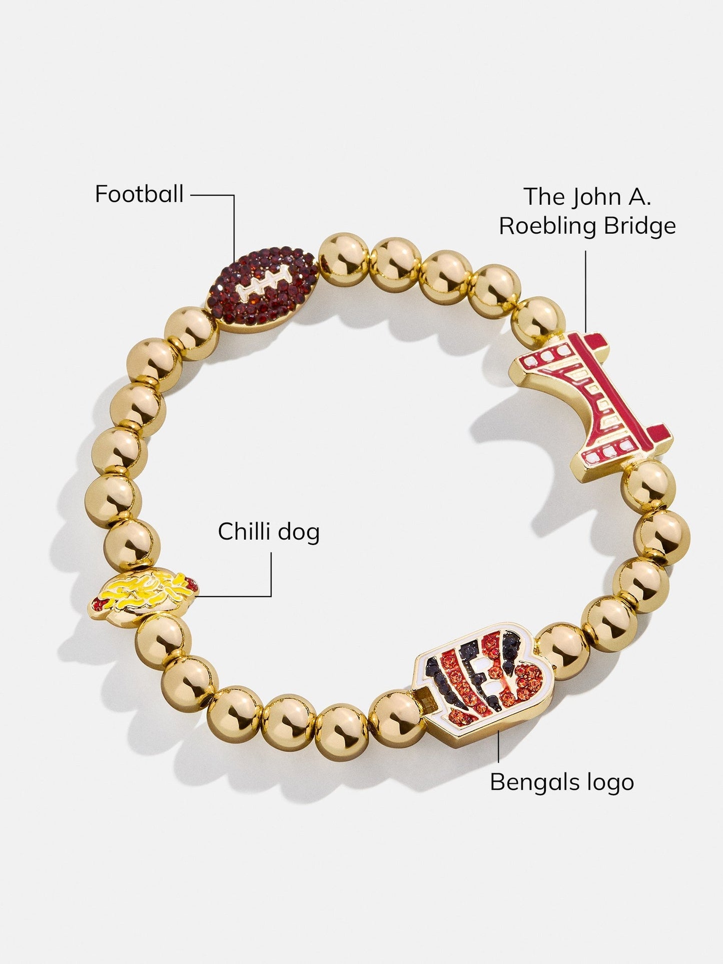 NFL Pisa Charm Bracelet - Cincinnati Bengals
