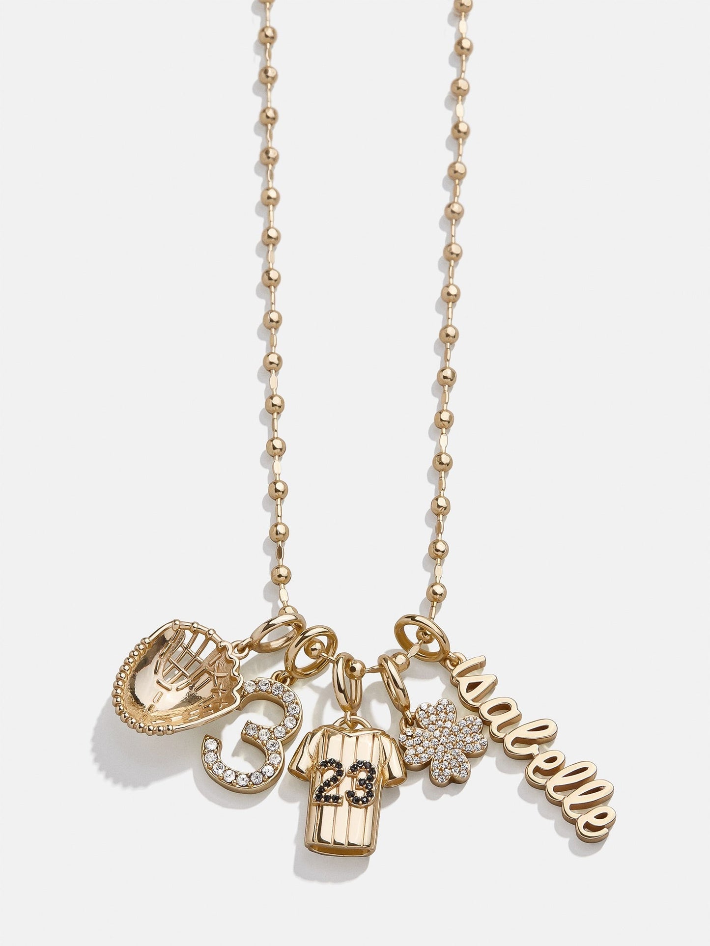 Script Custom Nameplate Charm - Gold