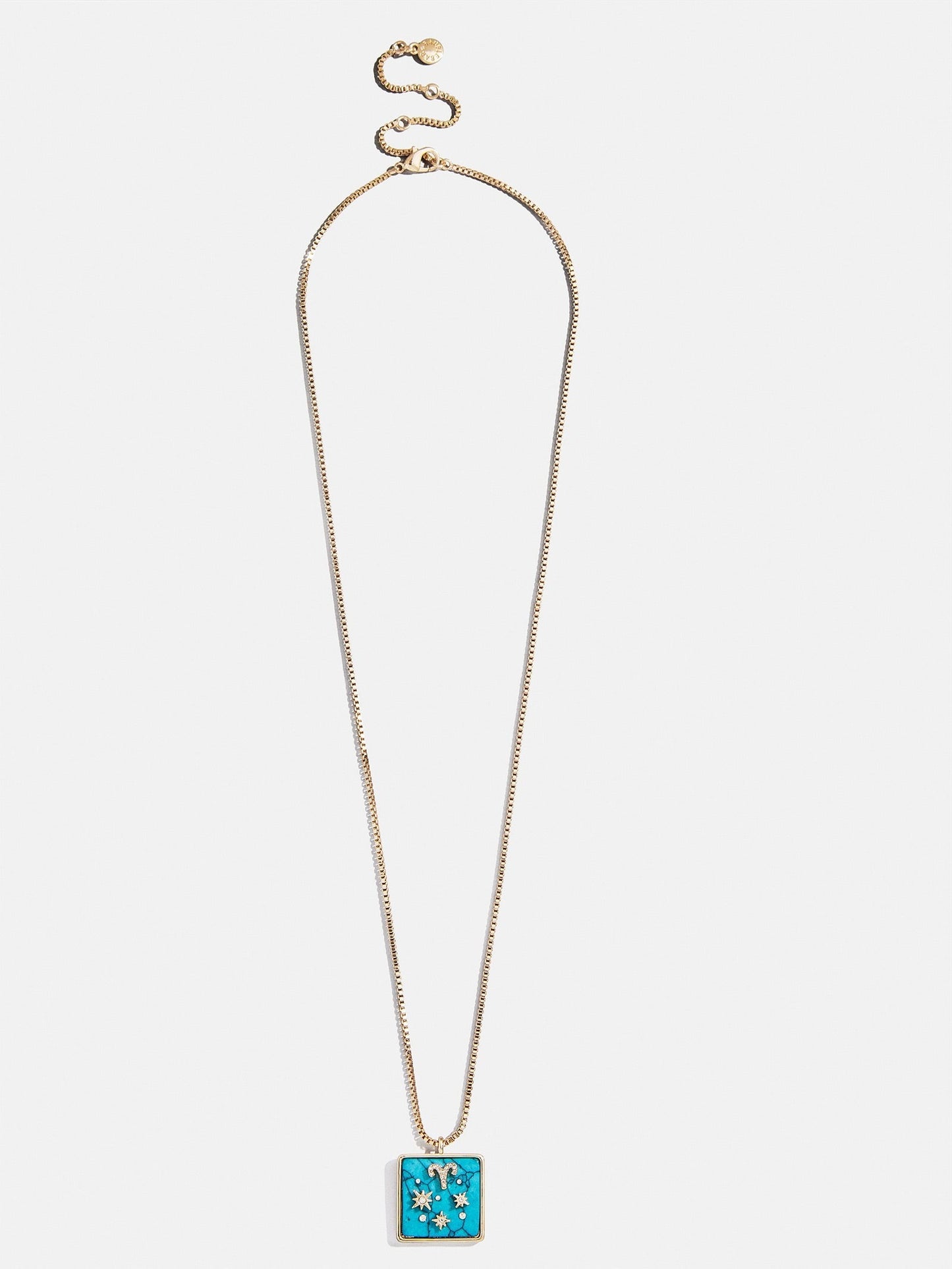 Semi-Precious Zodiac Pendant Necklace - Cancer
