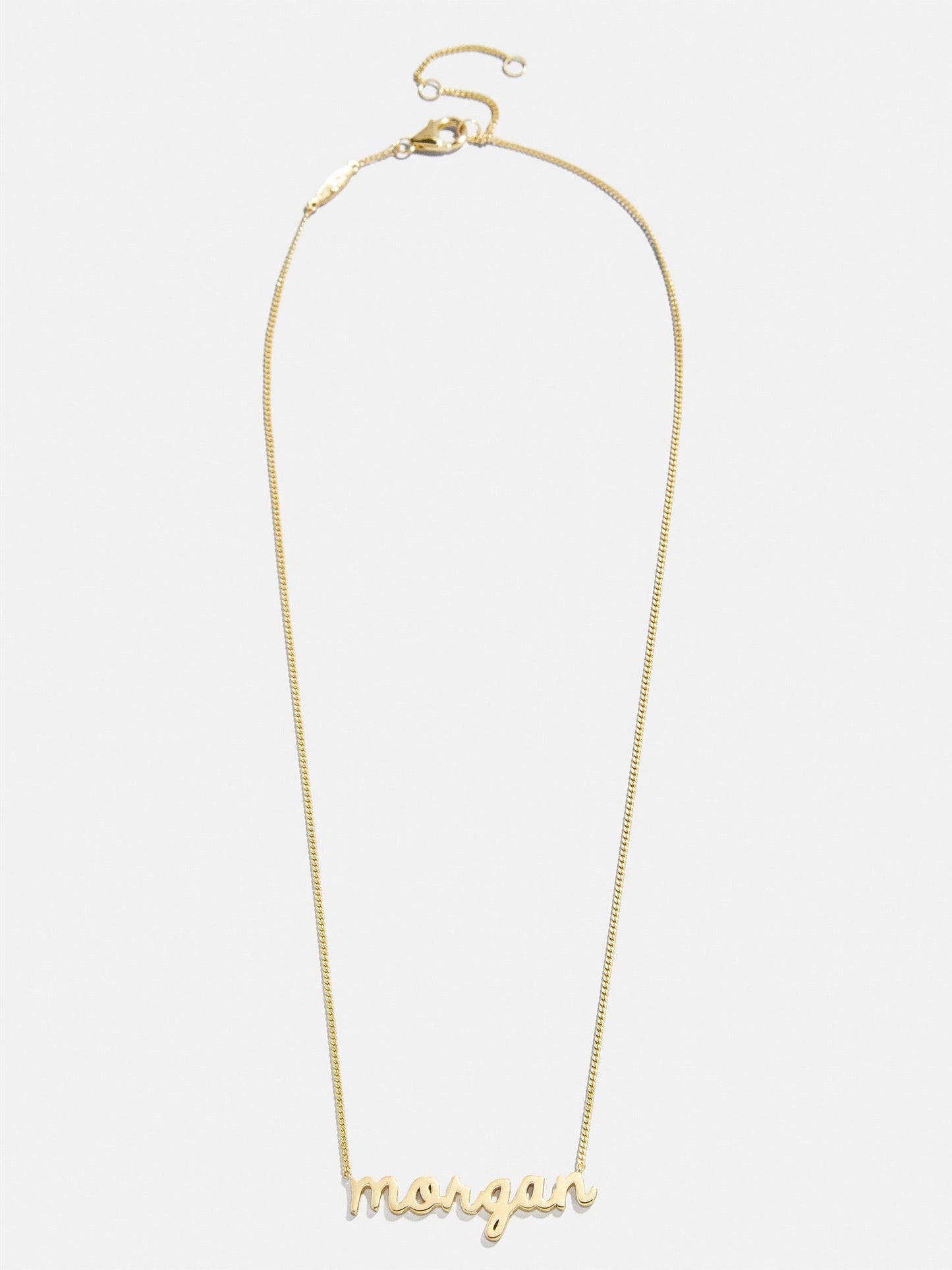 14K Gold Custom Nameplate Necklace - Script