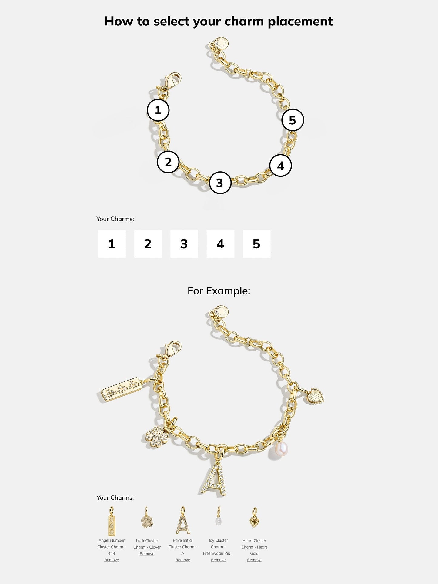 Spaced Custom Charm Bracelet - Spaced Charm Bracelet