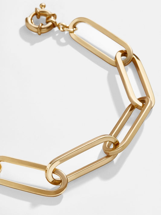 Hera Bracelet - Large Gold Plated Brass