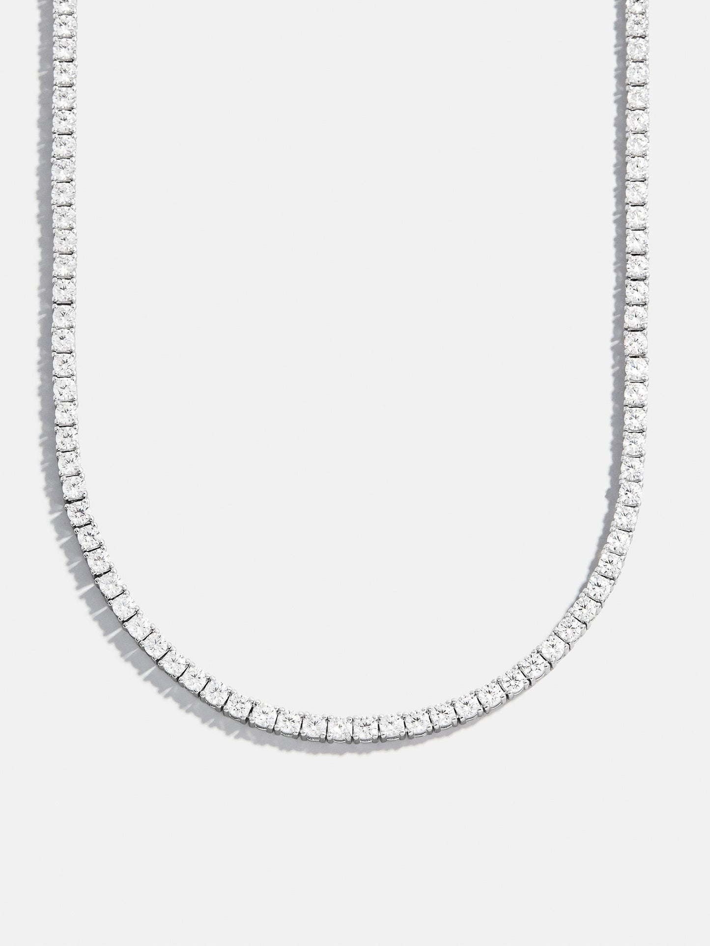 Billie Sterling Silver Tennis Necklace - Sterling Silver