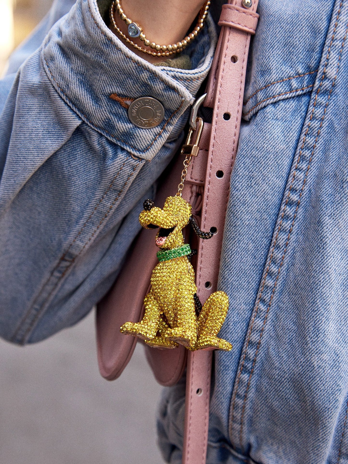 Disney Pluto Classic Pavé Bag Charm - Pluto