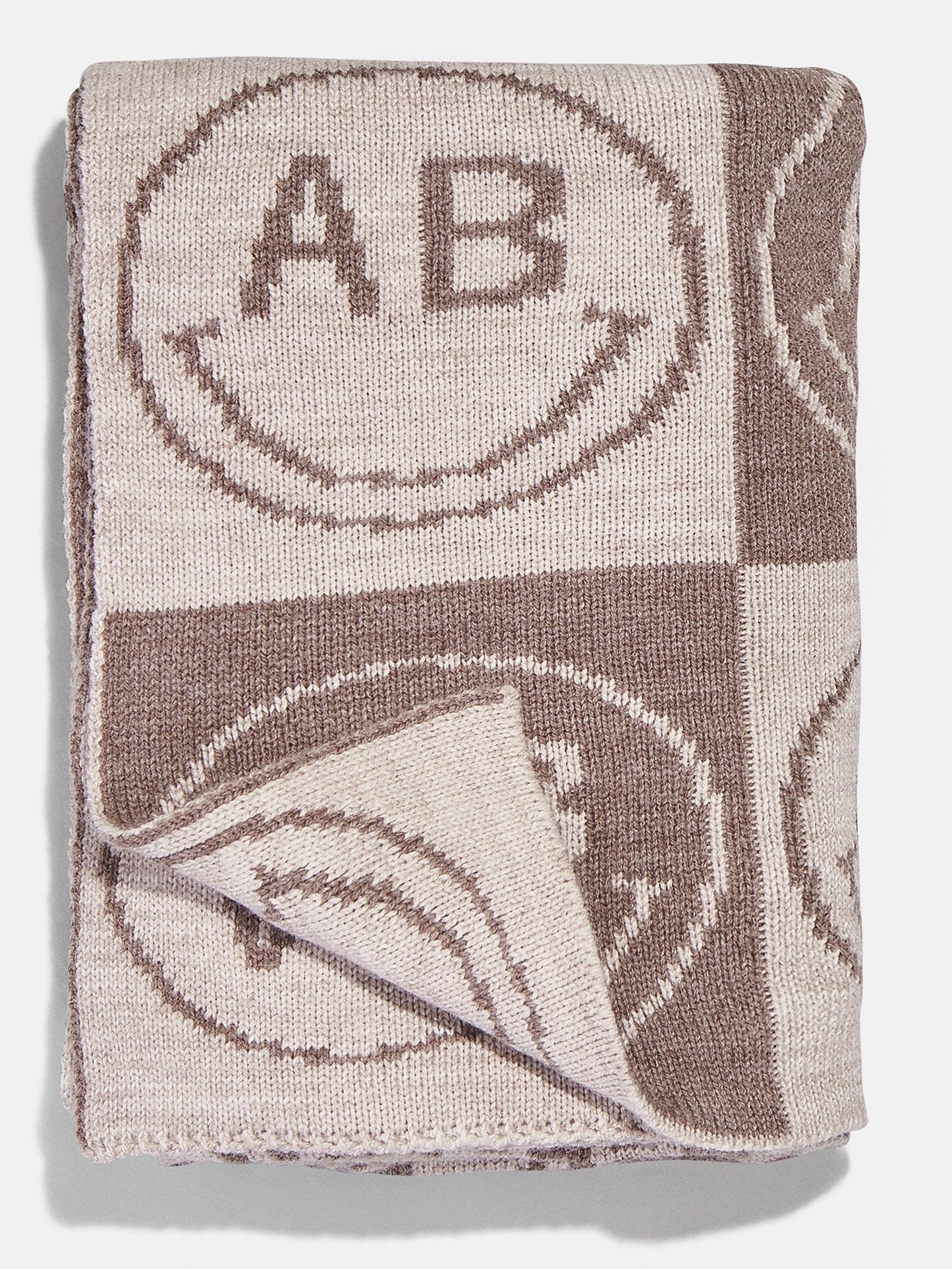 All Smiles Custom Blanket - Tan/Brown