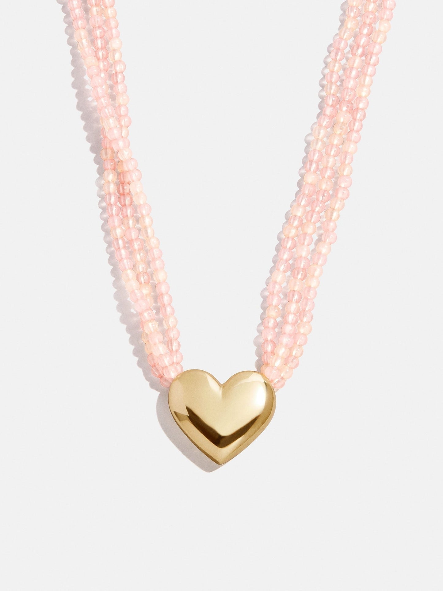 Millie Kids' Bubble Heart Necklace - Gold/Pink
