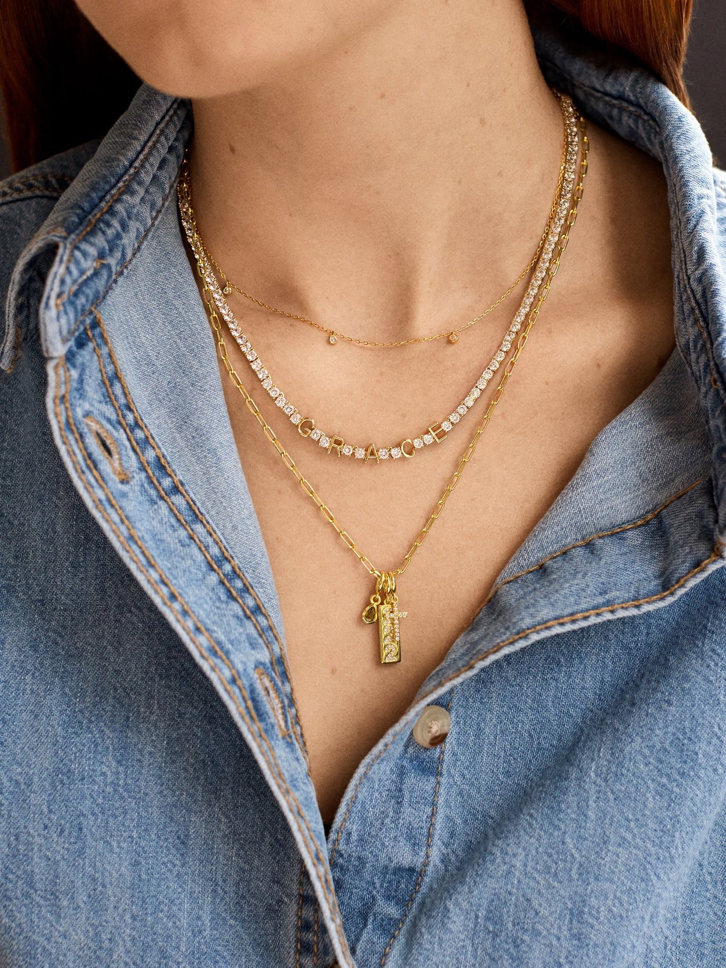 Bennett Custom Tennis Necklace - Standard