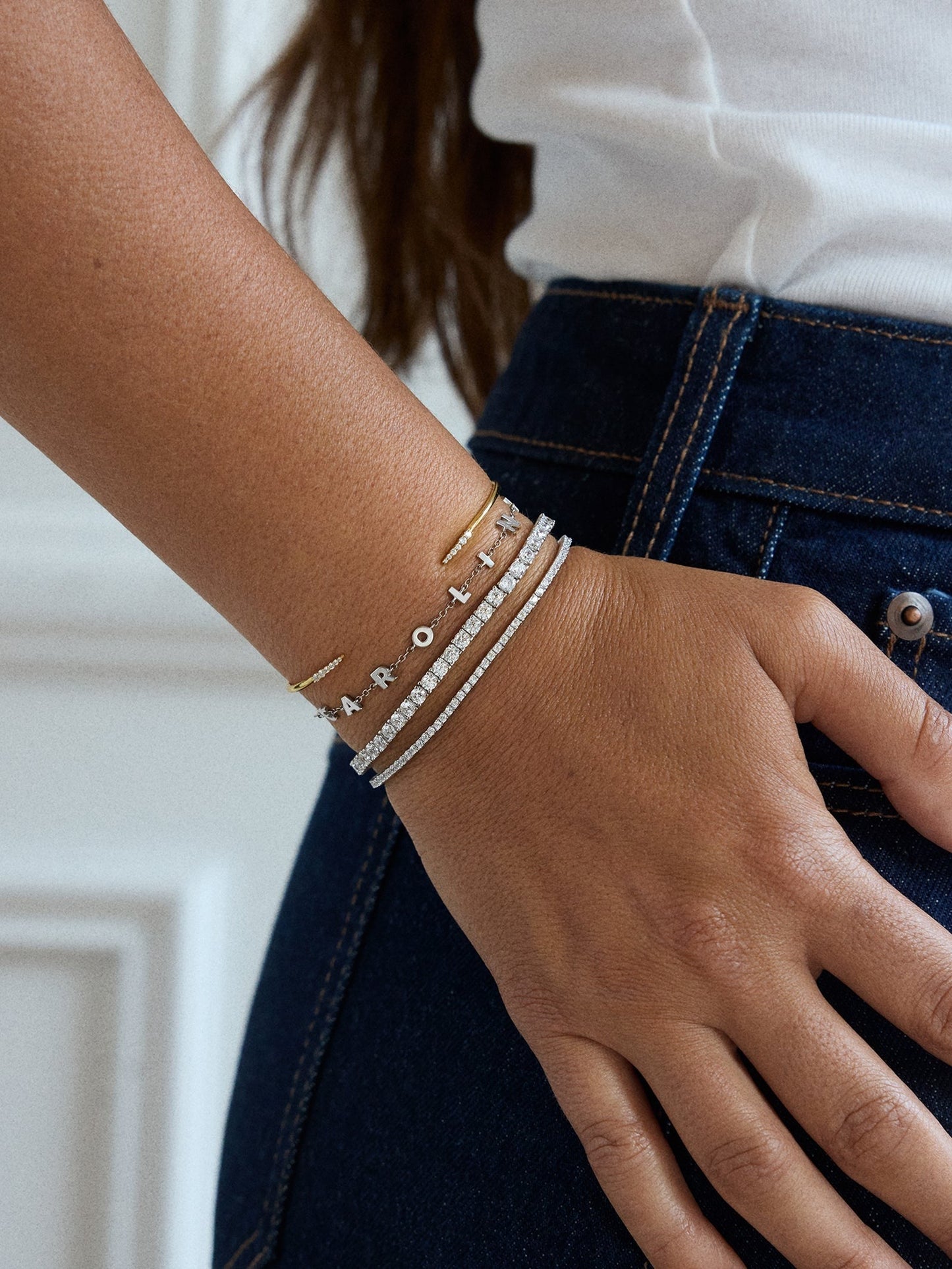 Billie Sterling Silver Tennis Bracelet - Sterling Silver