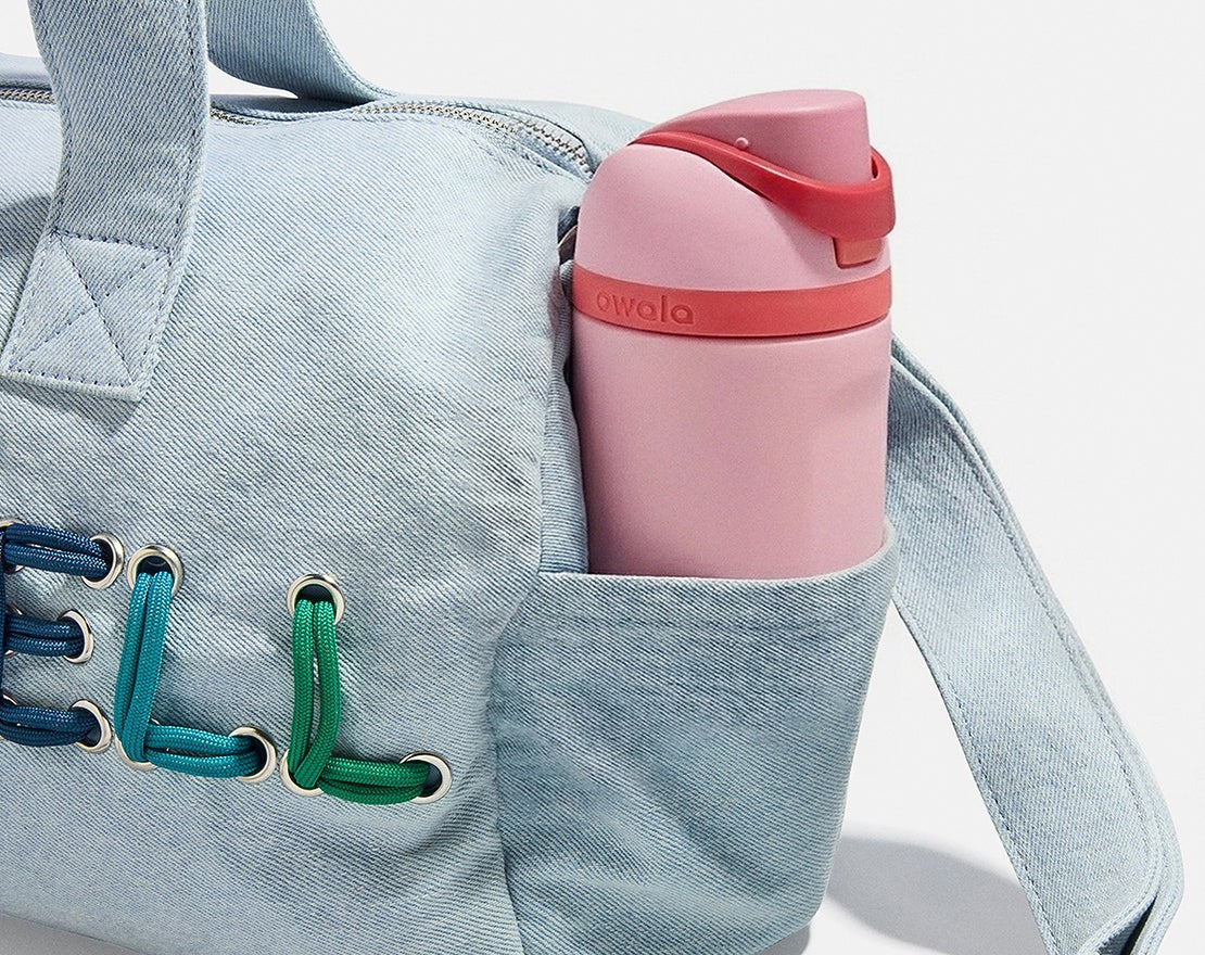 Thready to Go Kids’ Custom Duffle - Light Denim/Multi