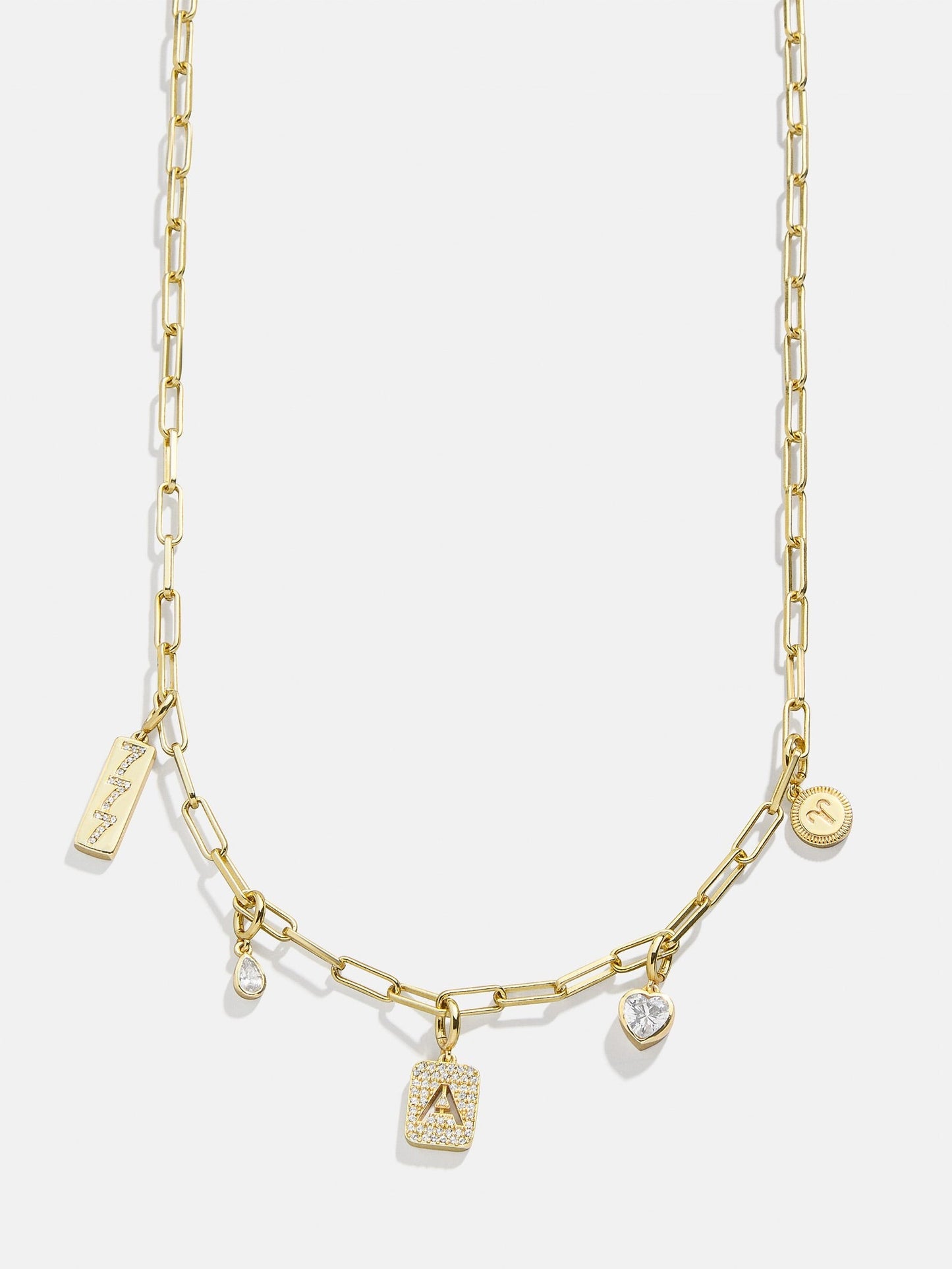 Spaced Custom Charm Necklace - Spaced Charm Necklace