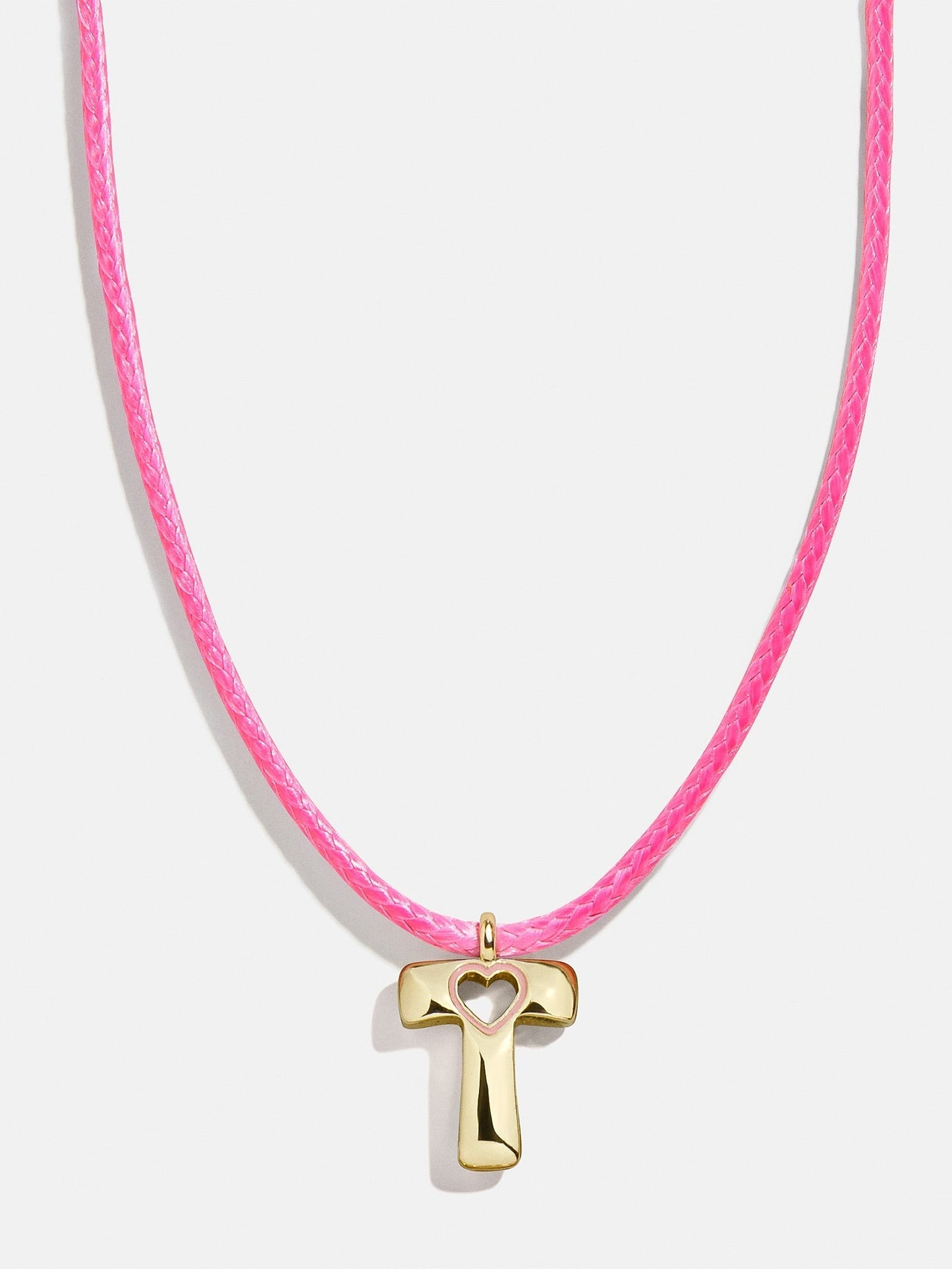Pretty in Pink Kids Initial Necklace - Light Pink