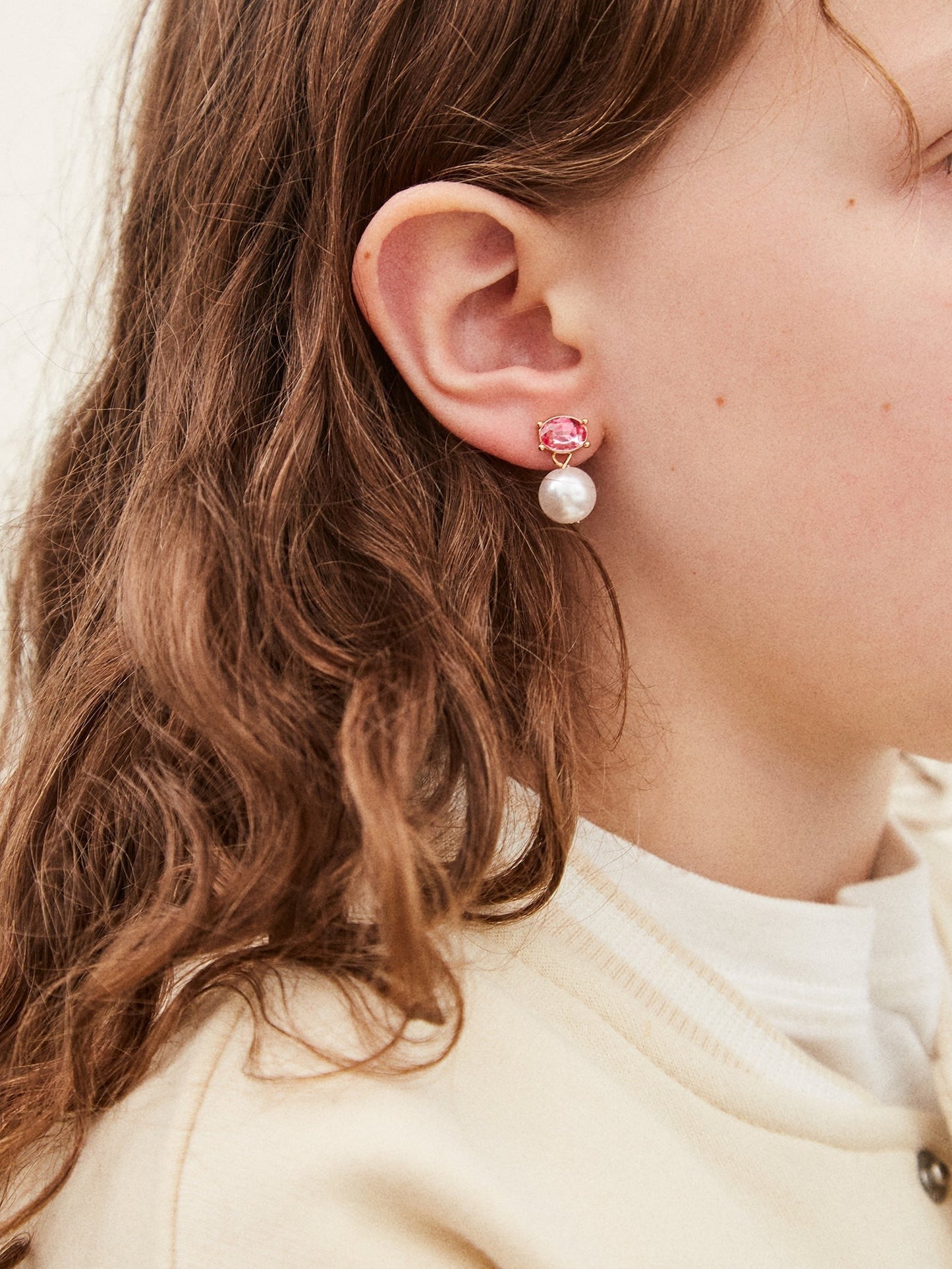 Candy Heart Kids' Earring Set - Pink