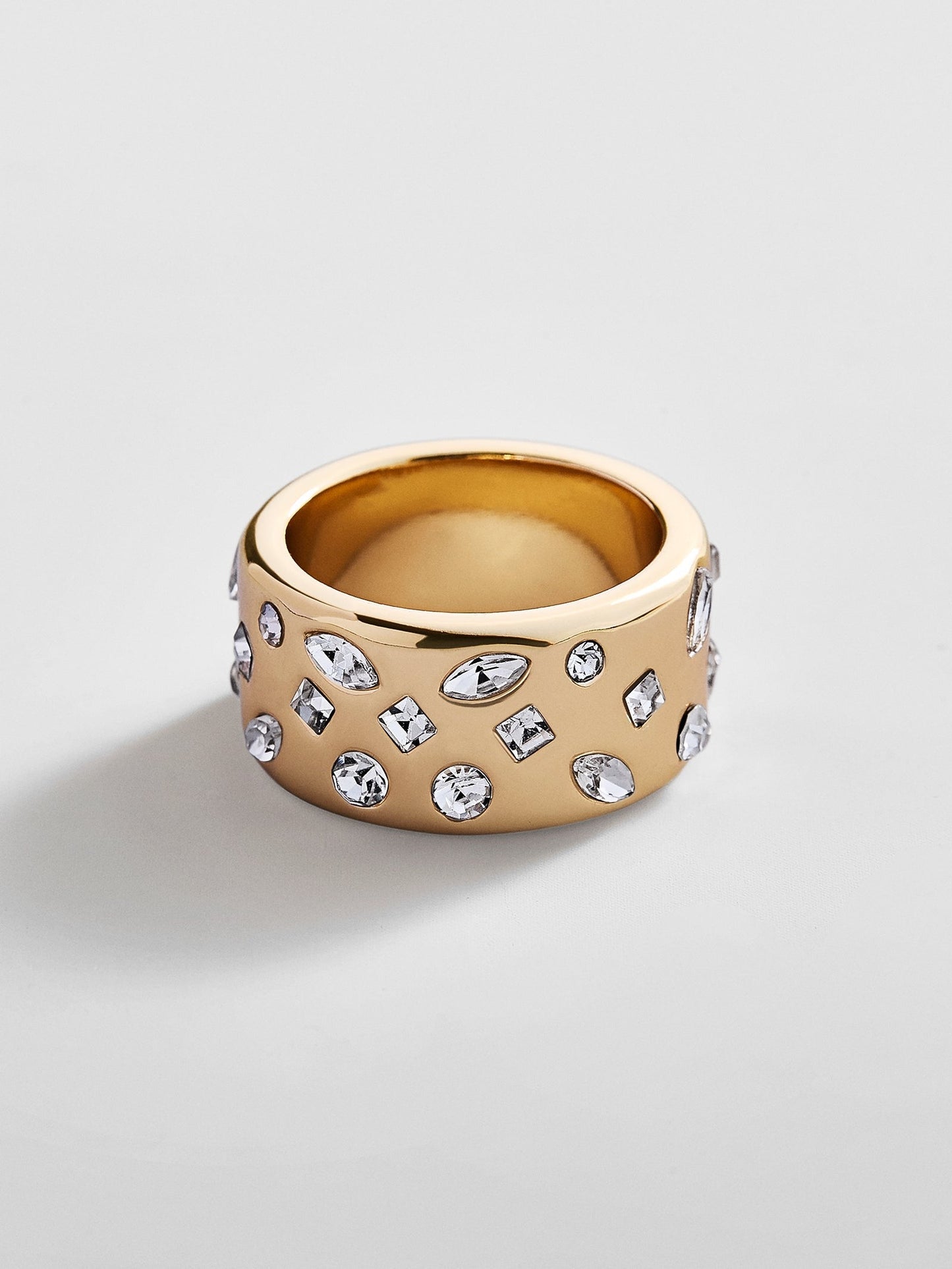 Simone Gold Ring - Gold/Pavé