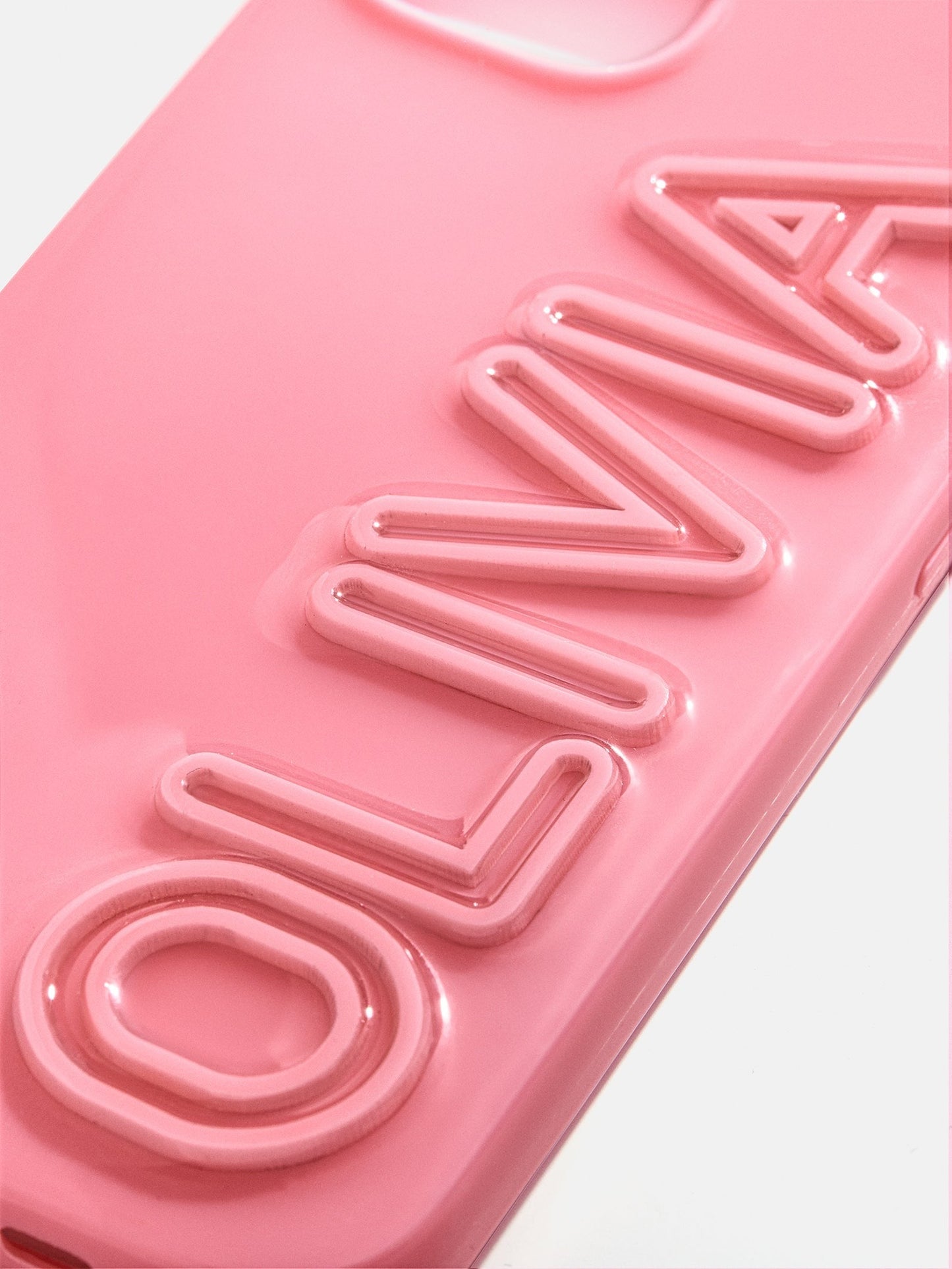 Fine Line Custom iPhone Case - Pink/Pink