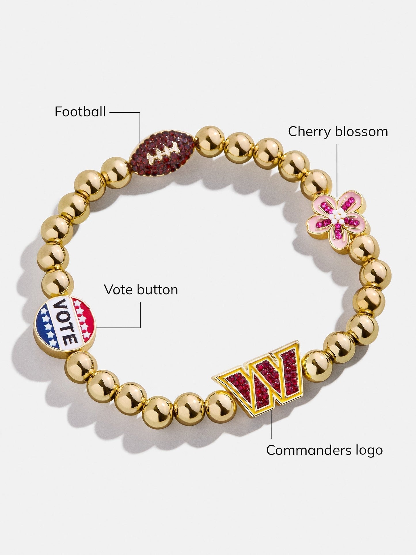 NFL Pisa Charm Bracelet - Washington Commanders