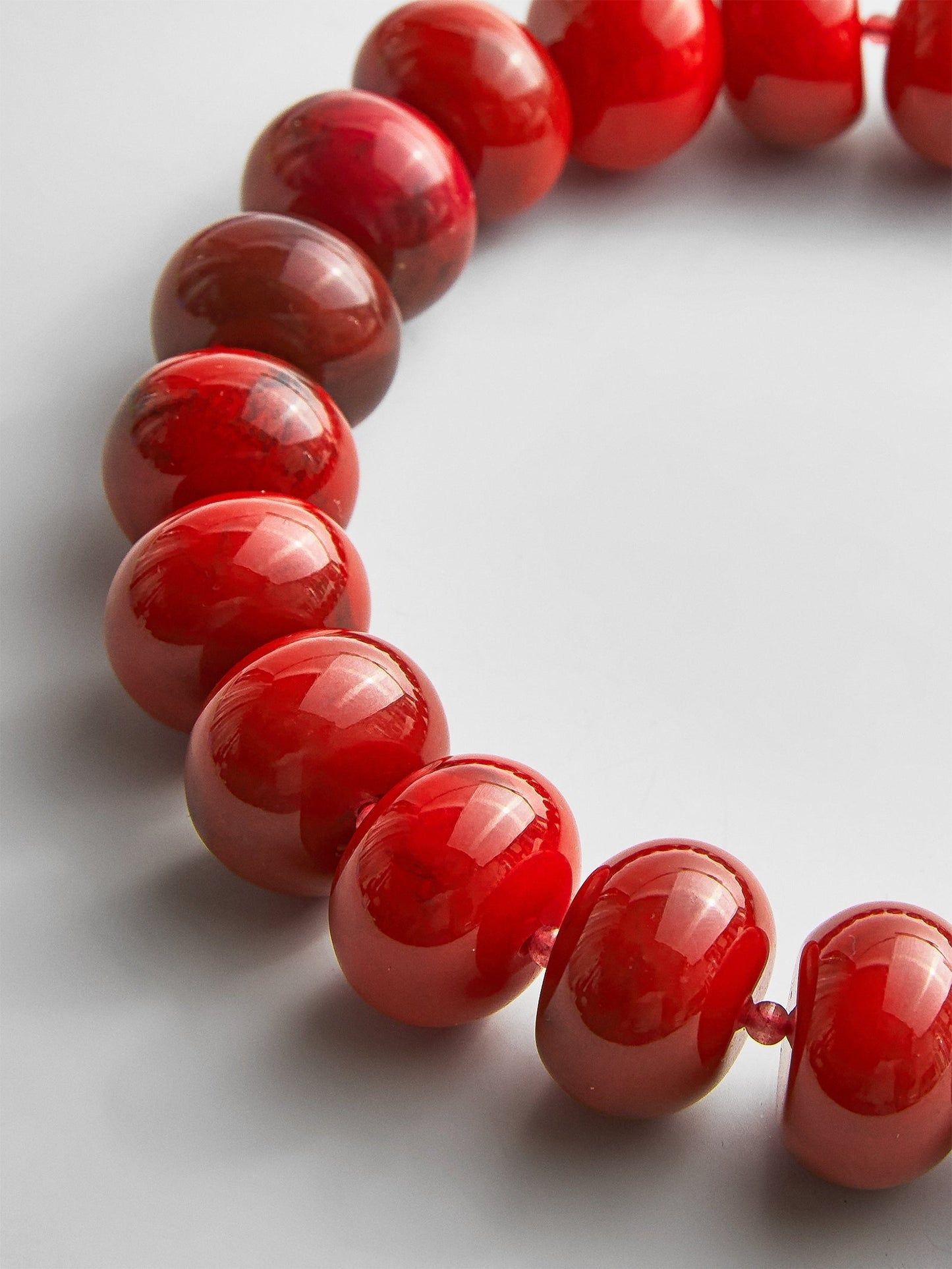 Joan Semi-Precious Necklace - Red Jasper