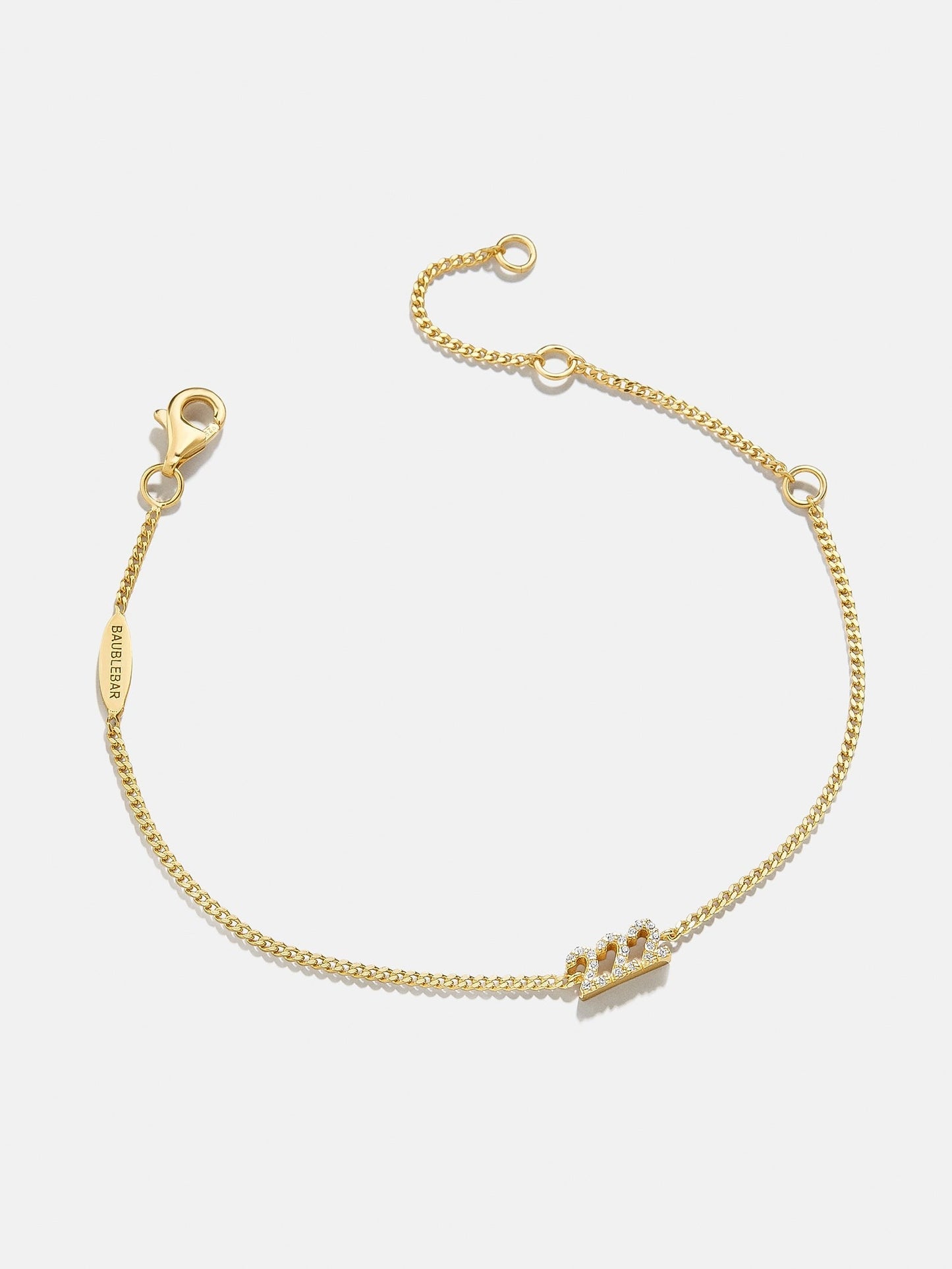 14K Gold Custom Angel Number Bracelet