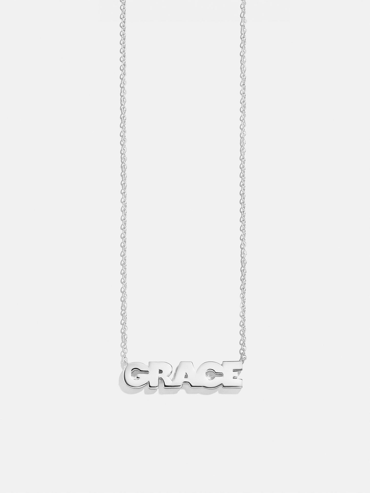 14K Gold Custom Nameplate Necklace - Bold