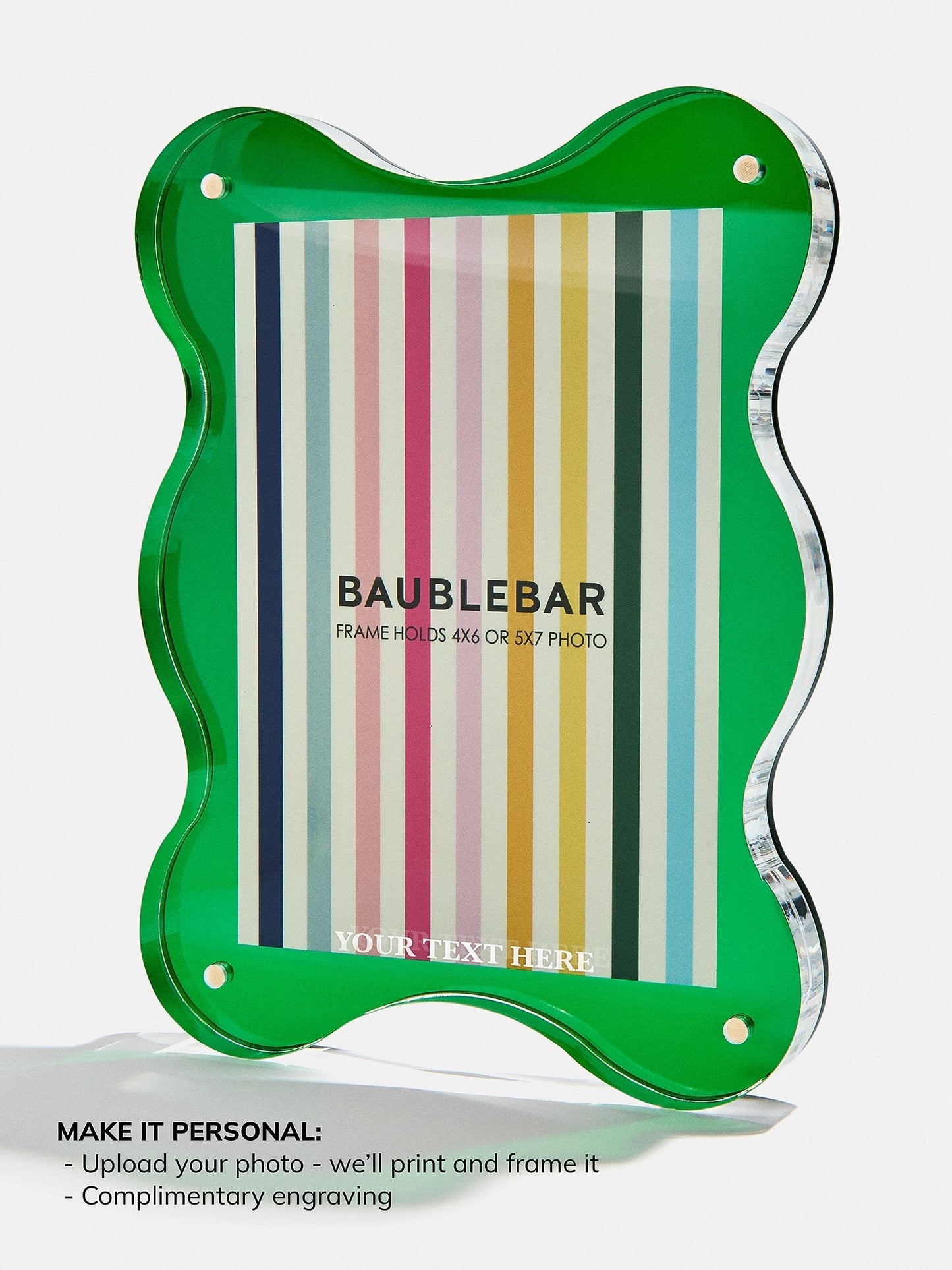 Picture Perfect Vertical Acrylic Frame - Retro Wavy Shape