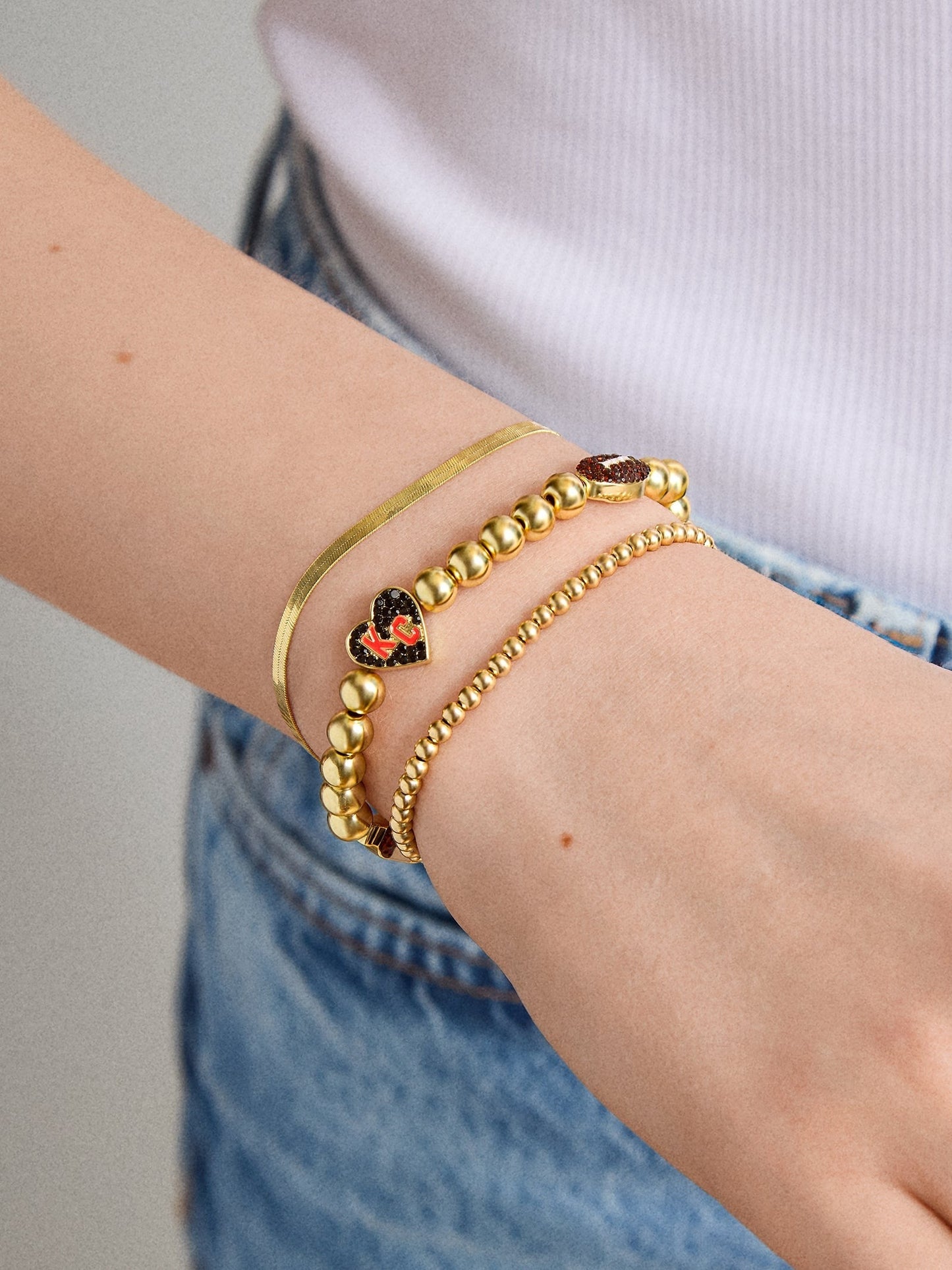 NFL Pisa Charm Bracelet - Kansas City Chiefs