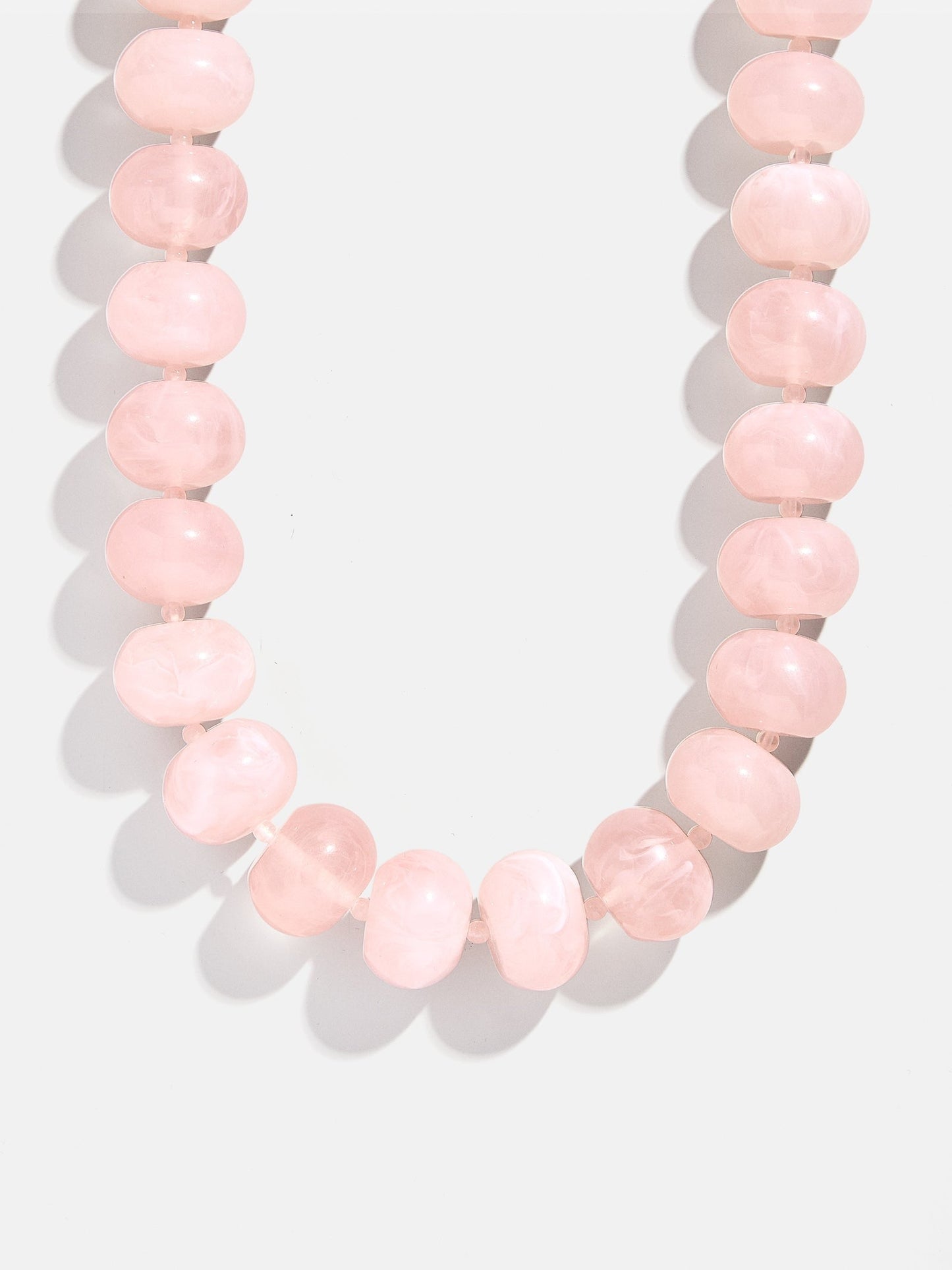 Joan Semi-Precious Necklace - Rose Quartz Bead