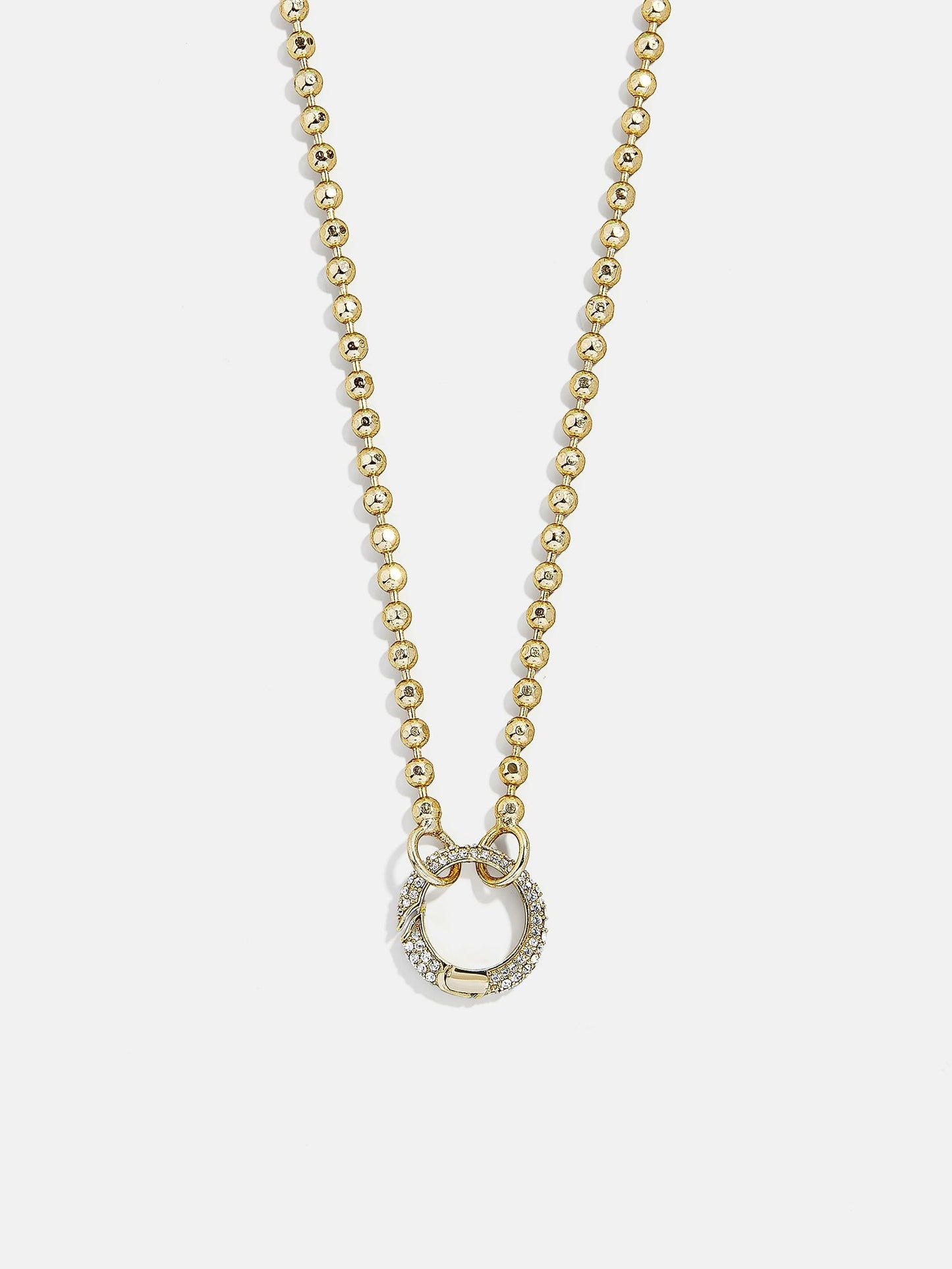 Cluster Charm Necklace Chain - Ball Chain & Charm Ring