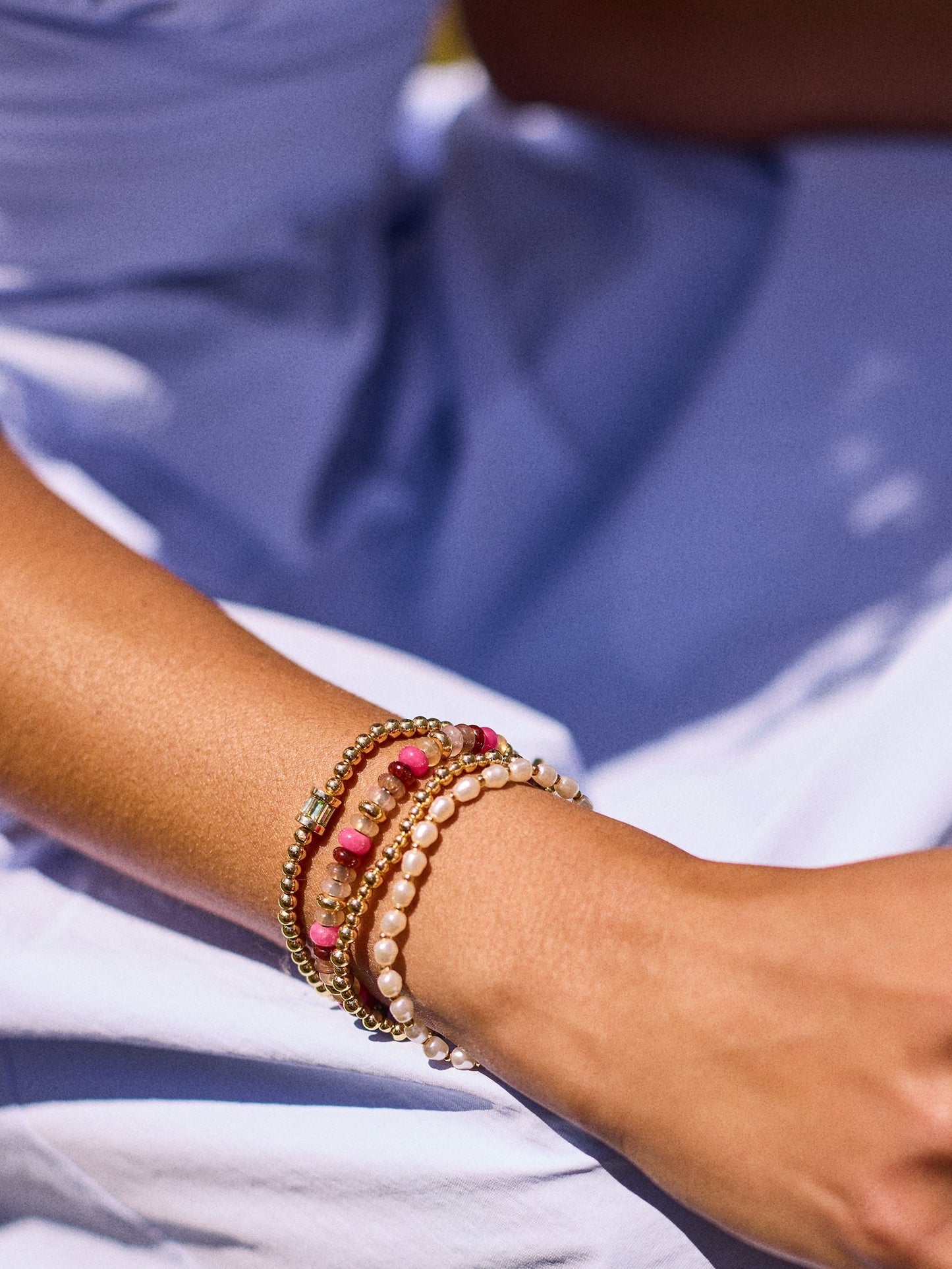 Tatum Baguette Pisa Bracelet - Emerald